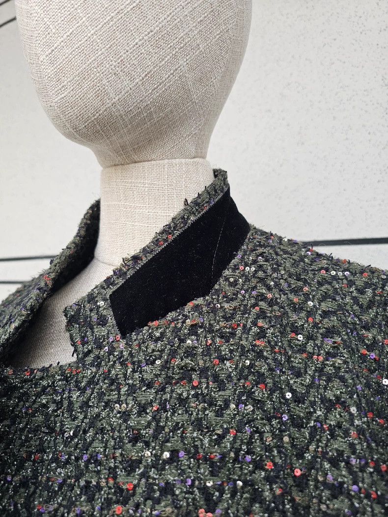 Haider Ackermann Haider Ackermann Women's Tweed Jacket with Sequins-2506 Size M / US 6-8 / IT 42-44 - 7 Thumbnail