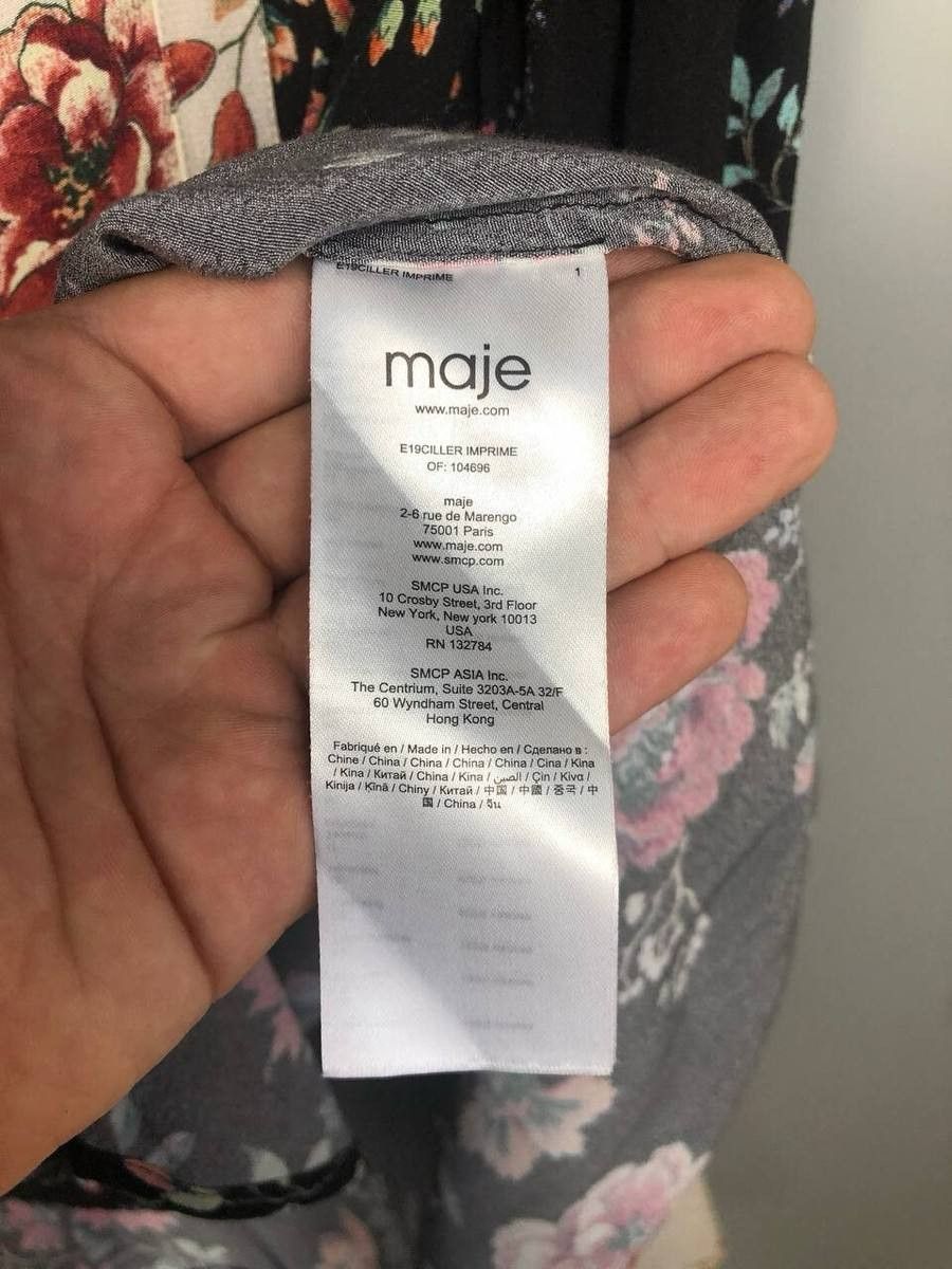 Maje Maje Printed Multicolor Blouse Size 1 Size S / US 4 / IT 40 - 6 Thumbnail