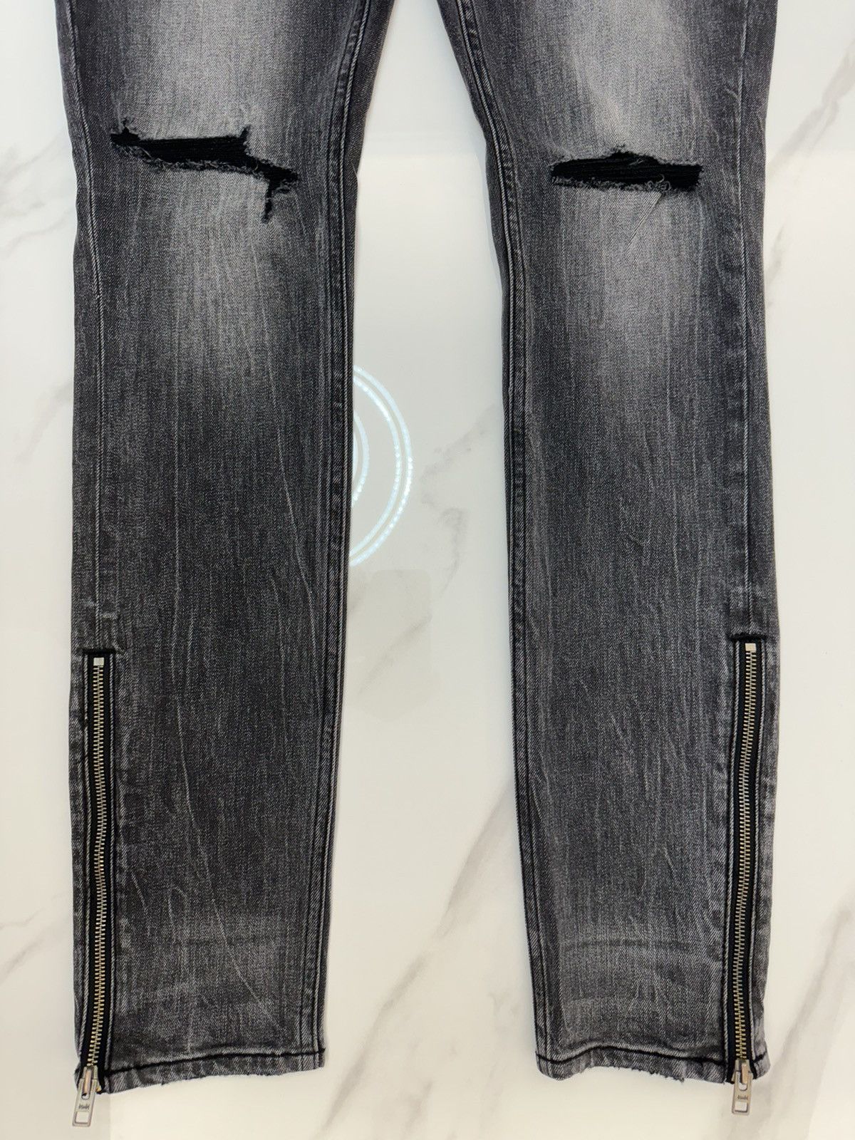 Ksubi Van Winkle Chamber side zip skinny fit jeans Size US 32 / EU 48 - 3 Thumbnail