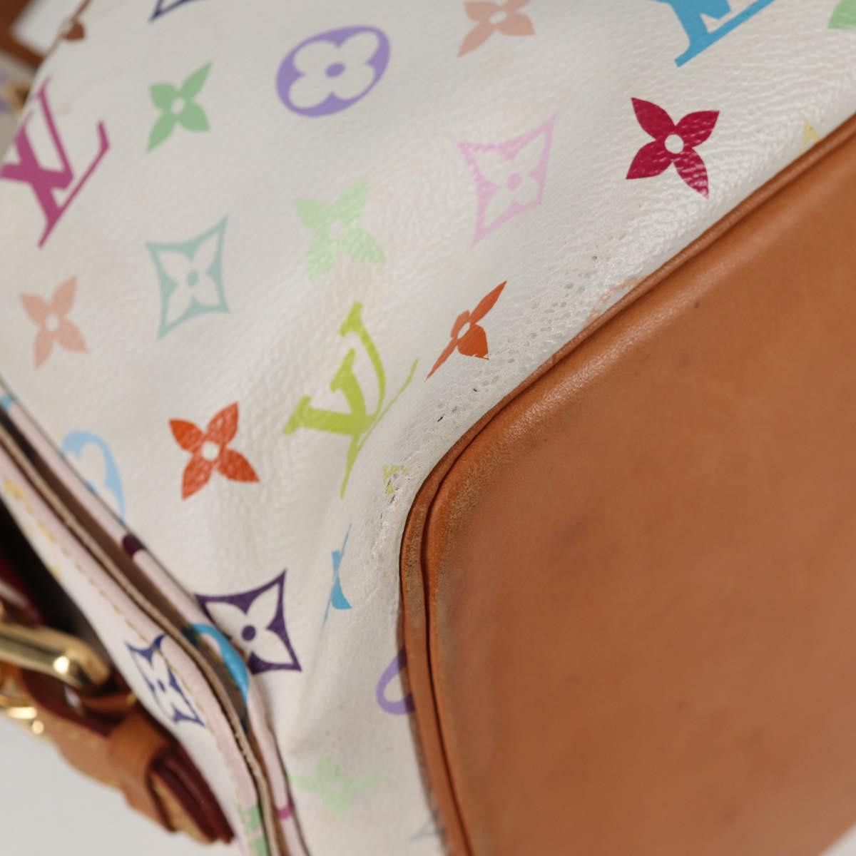 Louis Vuitton LOUIS VUITTON Monogram Multicolor Petit Noe Bag White M42229 Size ONE SIZE - 15 Thumbnail