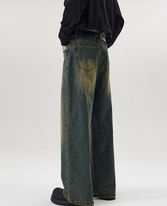 Vintage Men's American street washed distressed cleanfit loose jeans Size US 32 / EU 48 - 4 Thumbnail