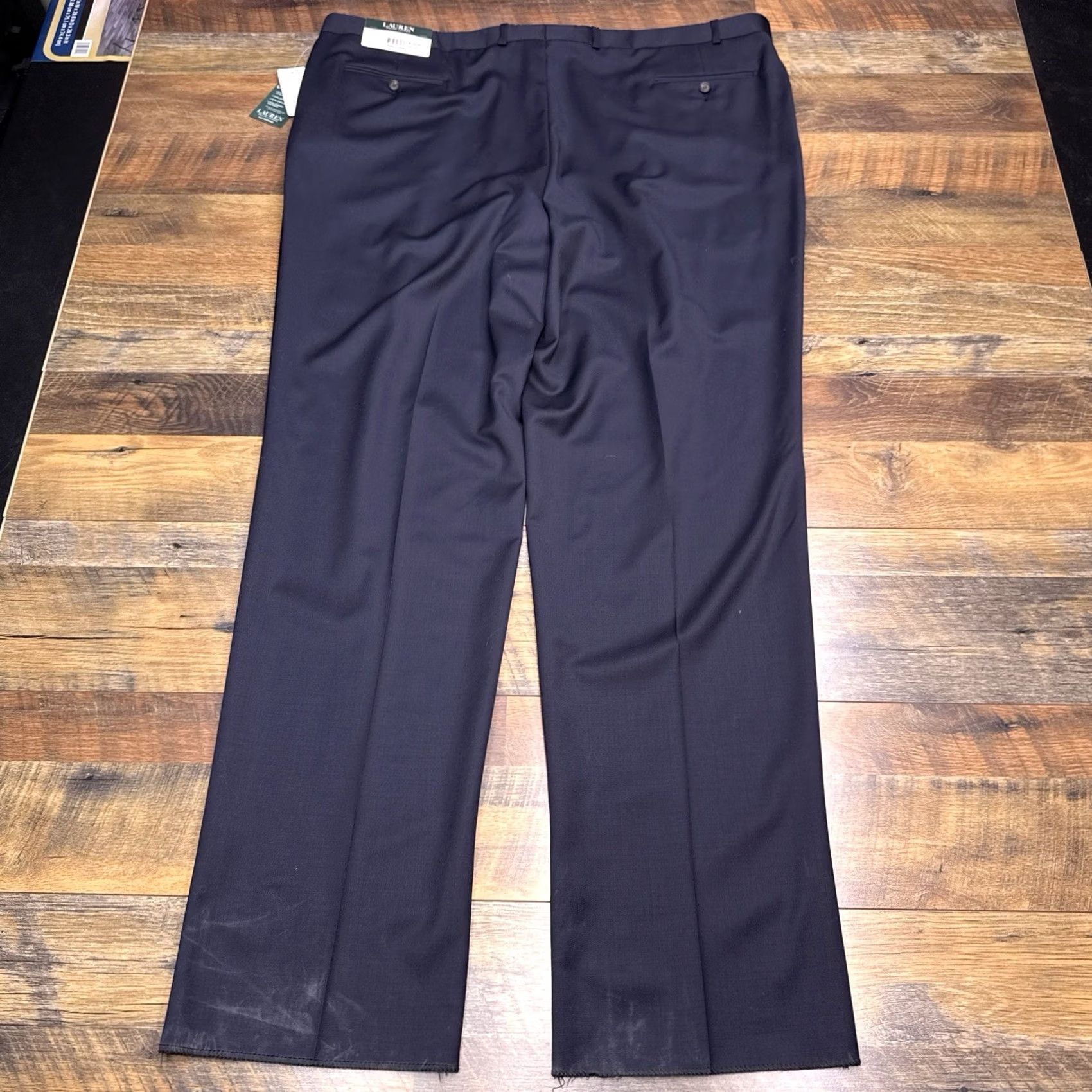 Ralph Lauren Lauren Ralph Lauren Mens 48W Navy Wool Dress Pants Suit Seperate Ultraflex New Size 48R - 3 Thumbnail