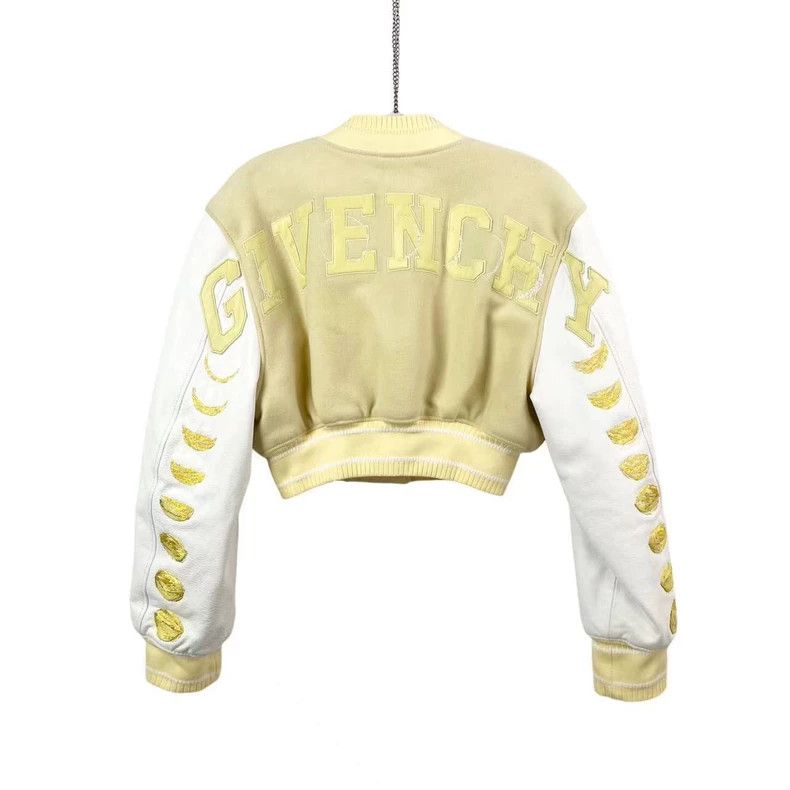 Givenchy Givenchy Size 38Yellow and White Color Blocked Baseball Jac Size US XL / EU 56 / 4 - 2 Thumbnail