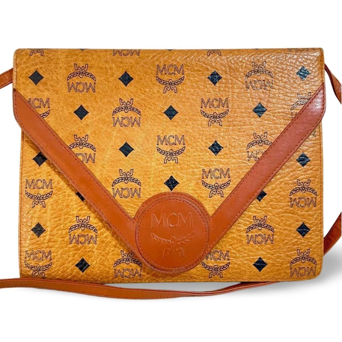 MCM Vintage MCM monogram shoulder bag in envelop shape Size ONE SIZE - 2 Thumbnail
