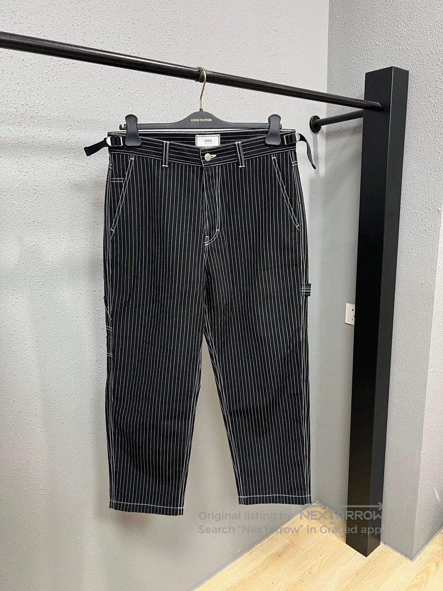 AMI Ami Striped Ankle-Length Pants. Size US 30 / EU 46 - 1 Thumbnail
