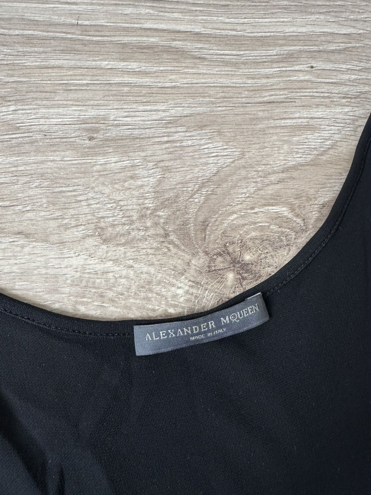 Alexander McQueen Alexander McQueen Black Viscose Tank Top Blouse Size M / US 6-8 / IT 42-44 - 6 Thumbnail