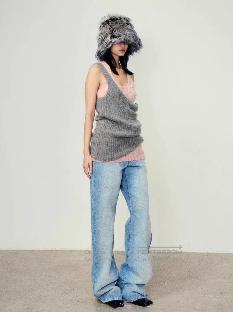 Dries Van Noten Dries Van Noten Mid-rise Straight Leg Light Blue Washed De Size 27" / US 4 / IT 40 - 4 Thumbnail