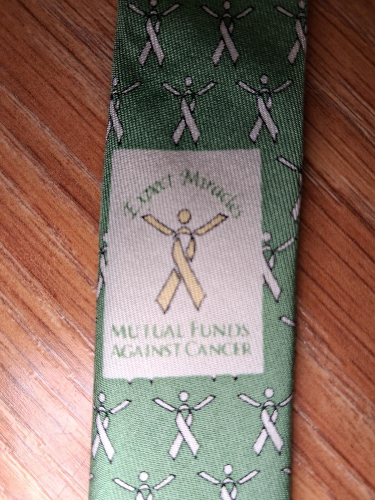 Vineyard Vines Vineyard Vines Silk Tie Green Ribbon Handmade Wide Cancer Size ONE SIZE - 4 Thumbnail