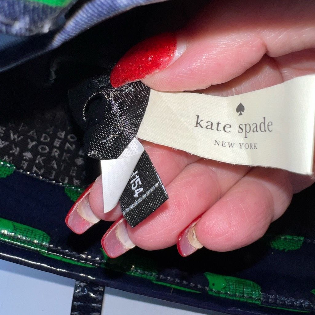Kate Spade Kate Spade Daycation Hedgehog Bon Shopper Tote Blue/Green Size ONE SIZE - 11 Thumbnail