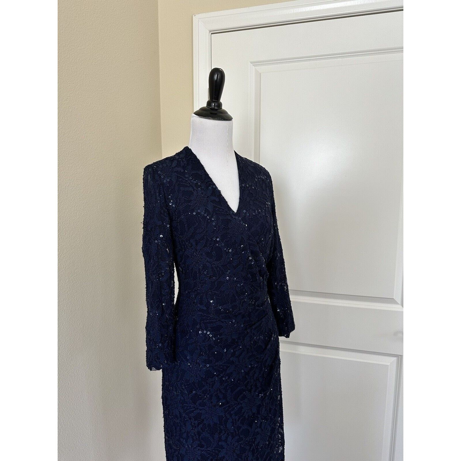 Ralph Lauren Ralph Lauren Blue Sequin Cocktail Dress Size 2 NWT Size XS / US 0-2 / IT 36-38 - 4 Thumbnail