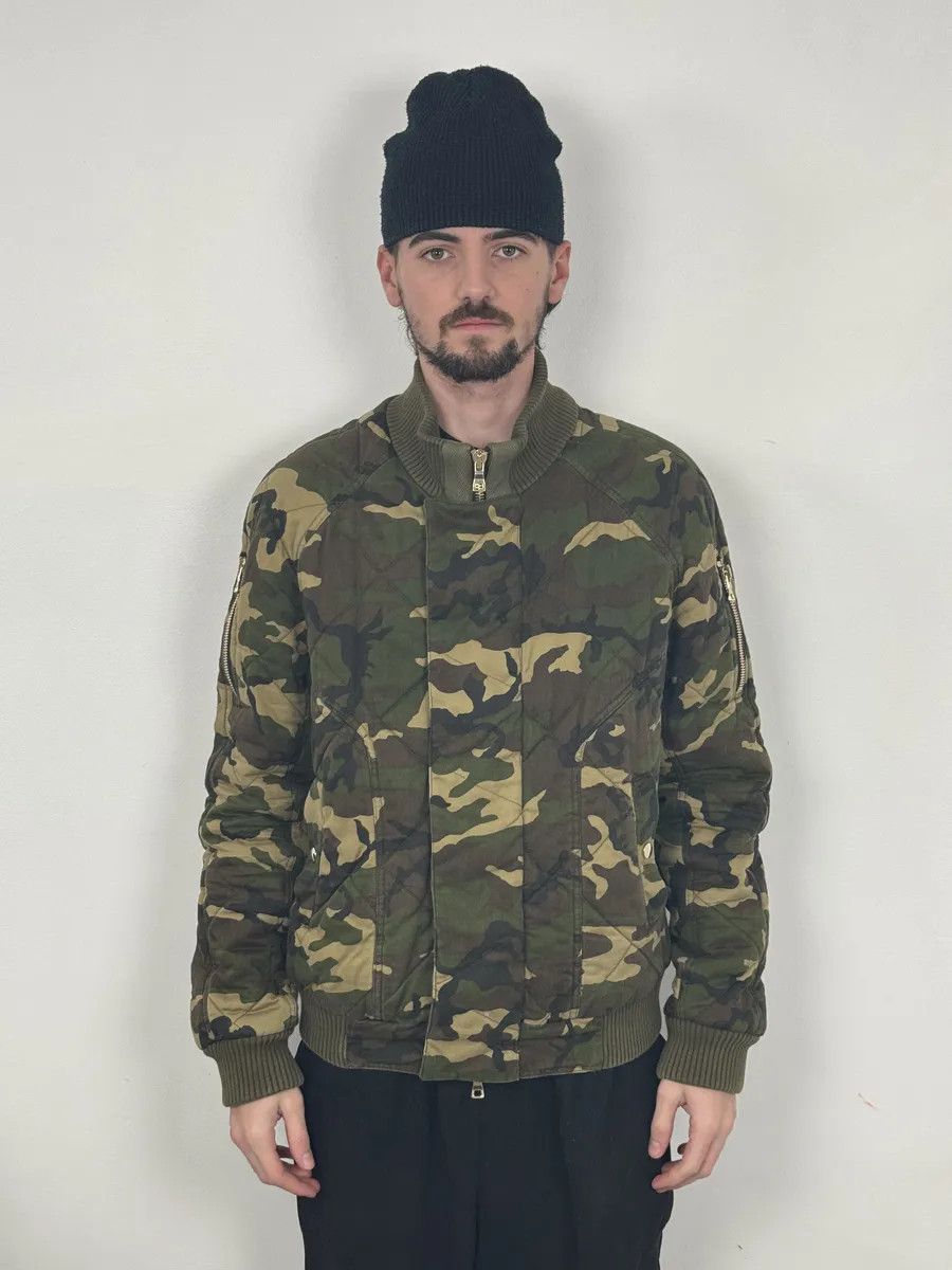 Balmain FW2017 Balmain Camo Military Green Bomber Jacket Size US M / EU 48-50 / 2 - 4 Thumbnail