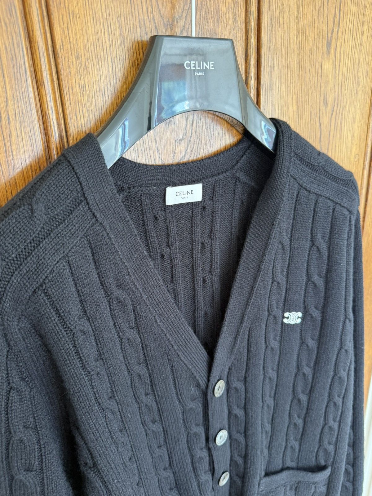 Celine $2.6k FW24 Celine logo triomphe cashmere cardigan Hedi XL Size US XL / EU 56 / 4 - 16 Thumbnail