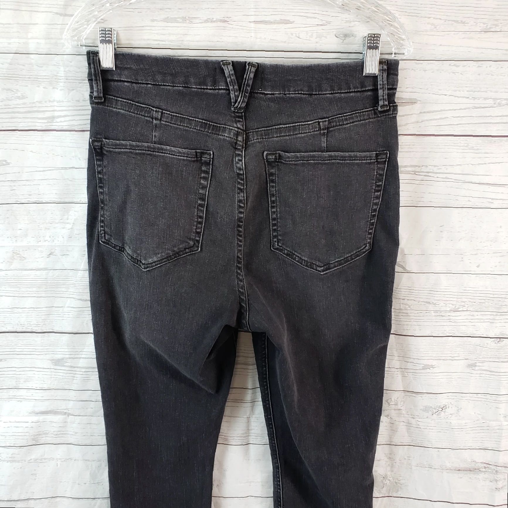 Free People Free People We The Free Montana Skinny Jeans Womens Black 31 Inseam 26.5" High Rise Distressed: No Size 24" / US 00 / IT 34 - 4 Thumbnail