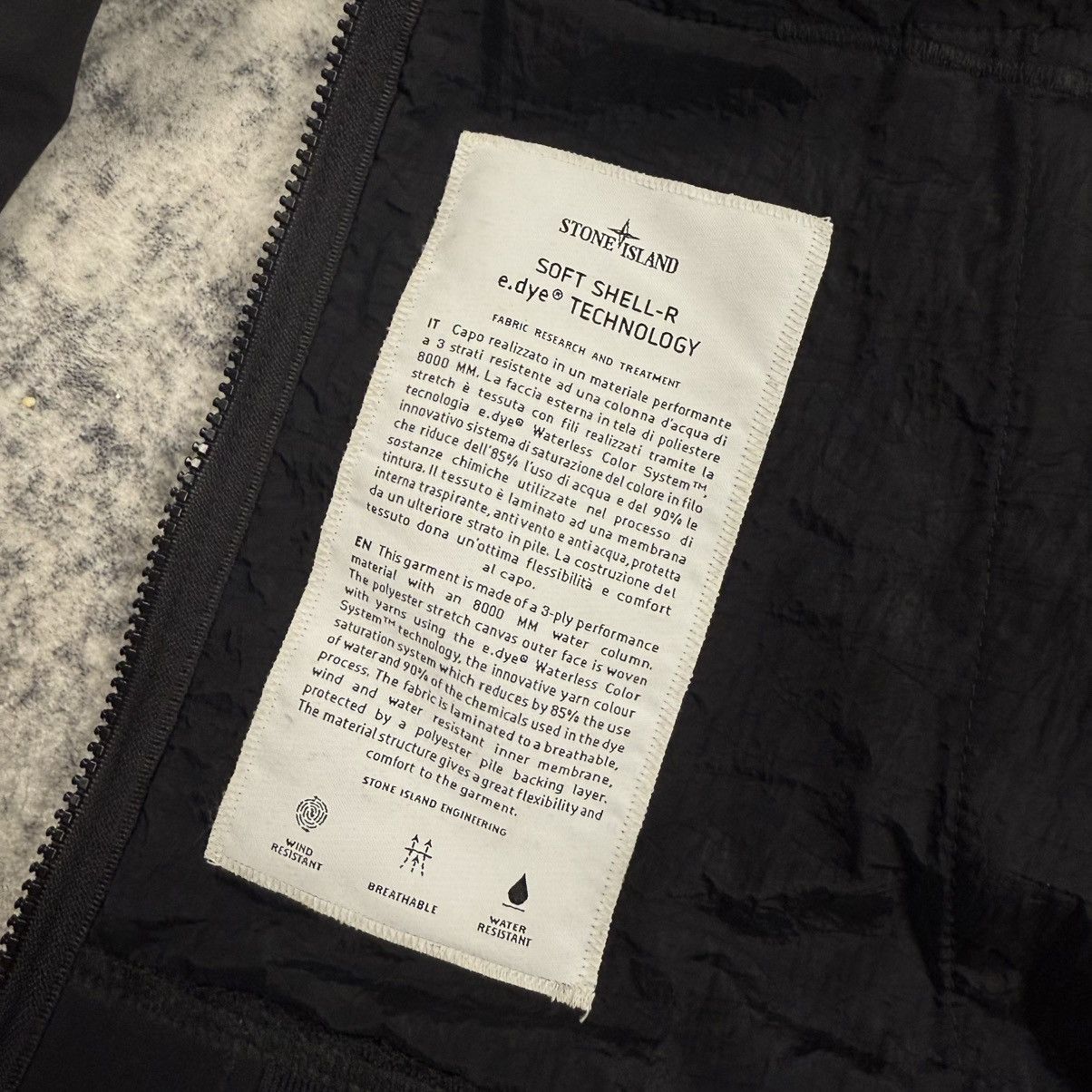 Stone Island Stone Island Soft Shell-R Hooded ʼBlack’ Jacket Size US S / EU 44-46 / 1 - 6 Thumbnail
