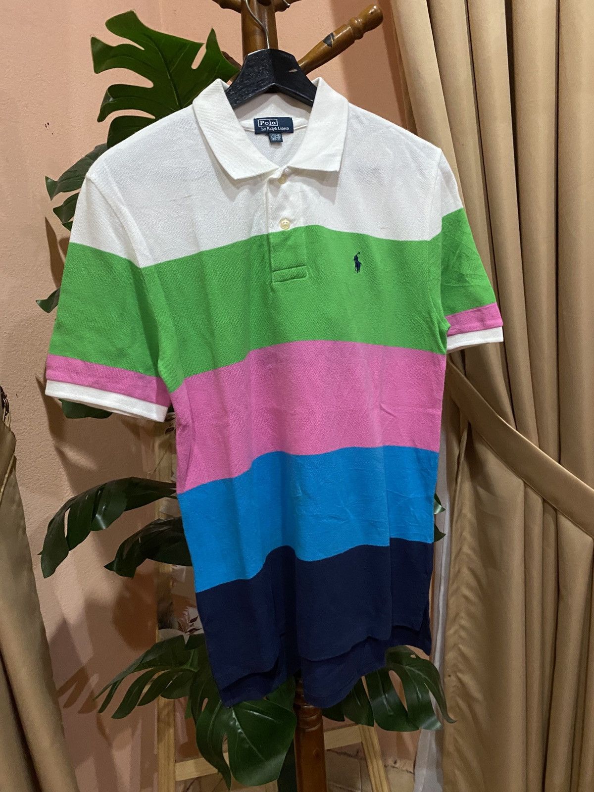 Polo Ralph Lauren Polo Ralph Lauren Multicolor Striped Short Sleeve Polo Shirt Size US S / EU 44-46 / 1 - 3 Thumbnail