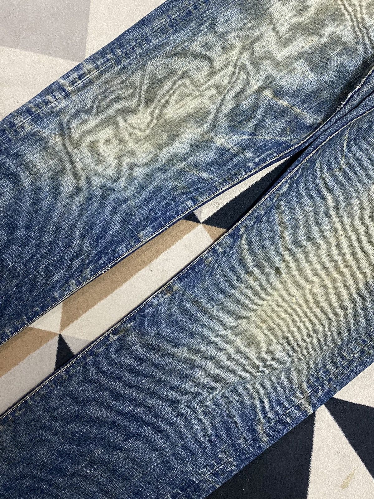 Spellbound Japanese Brand SpellBound Mud Wash Distressed Loose Jeans Size US 31 - 9 Thumbnail