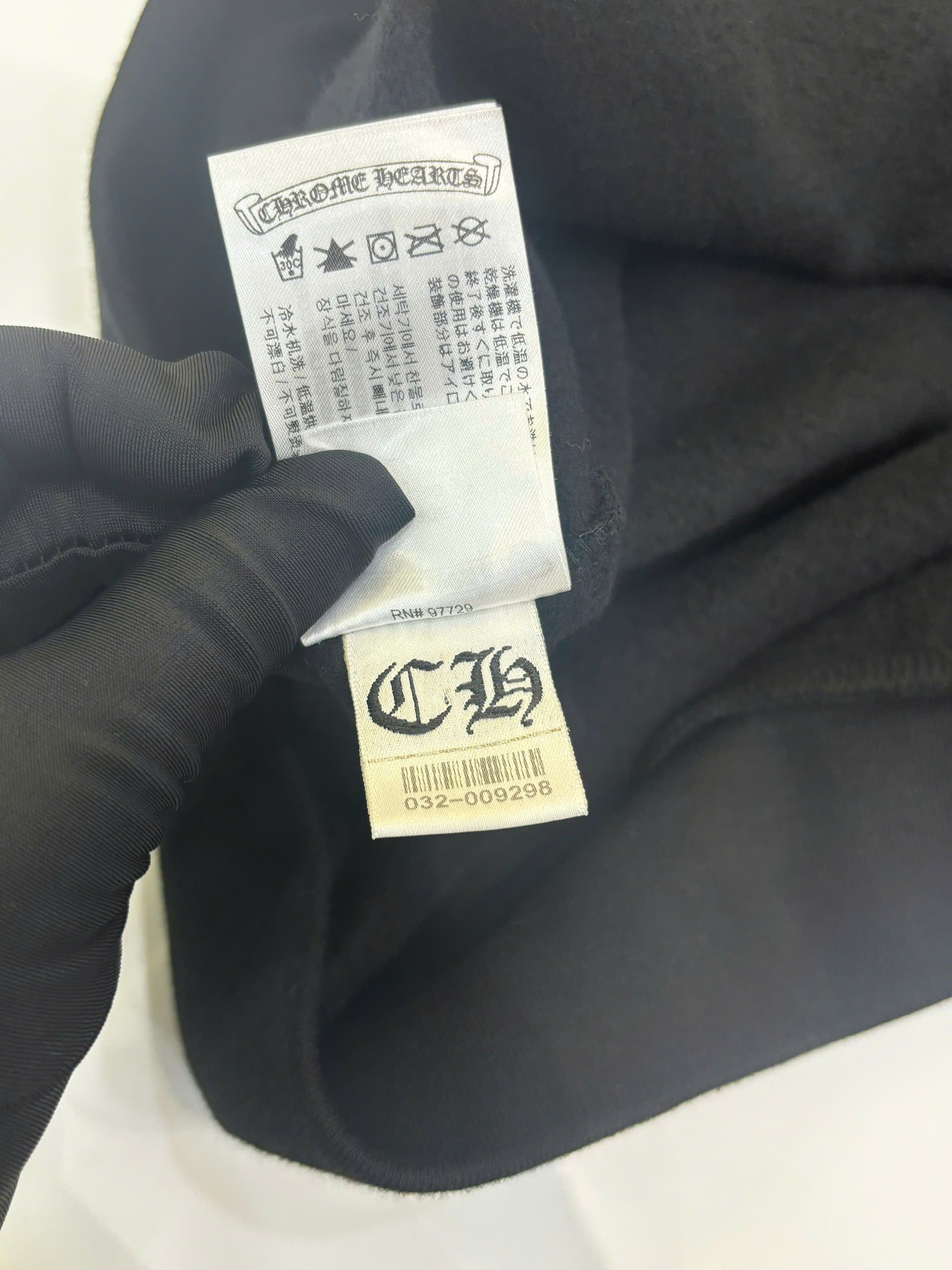 Chrome Hearts CHROME HEARTS USA Script Logo Black Pullover Hoodie Size US XXL / EU 58 / 5 - 9 Thumbnail