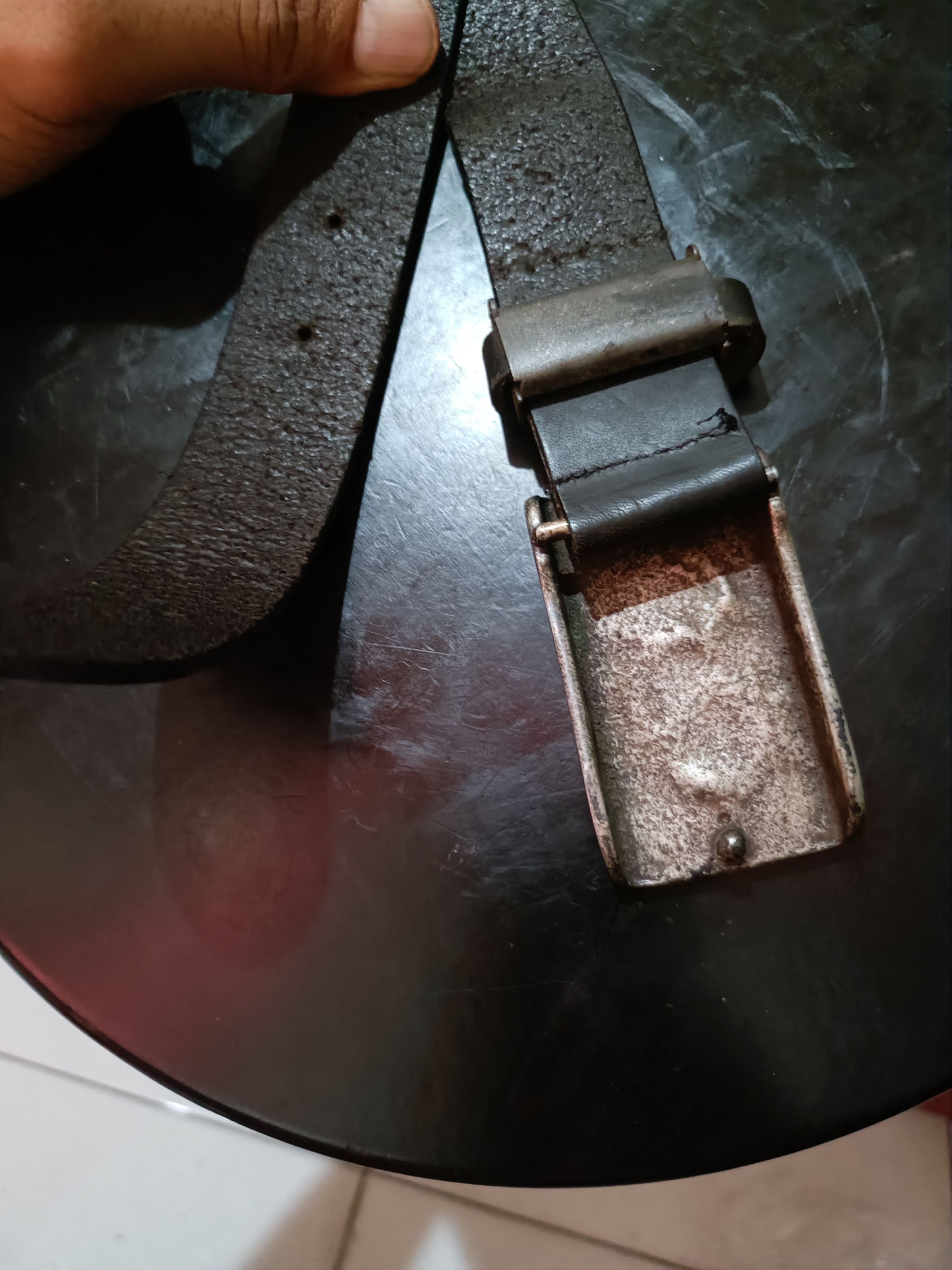 Vintage Vintage ferrero leather belt Size 28 - 3 Thumbnail