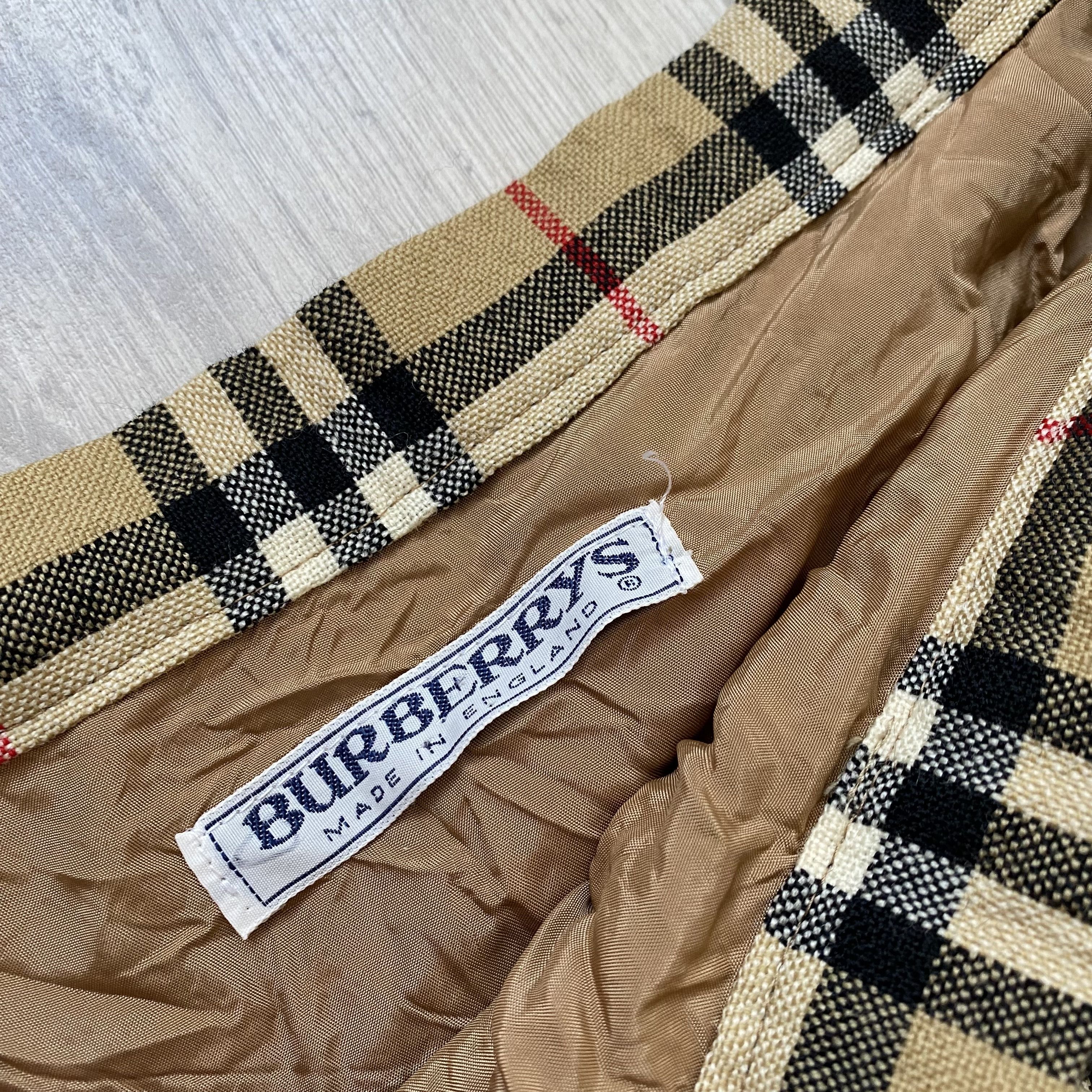 Burberry Vintage 80s Burberry wool Skirt Novacheck Size 30" / US 8 / IT 44 - 6 Thumbnail