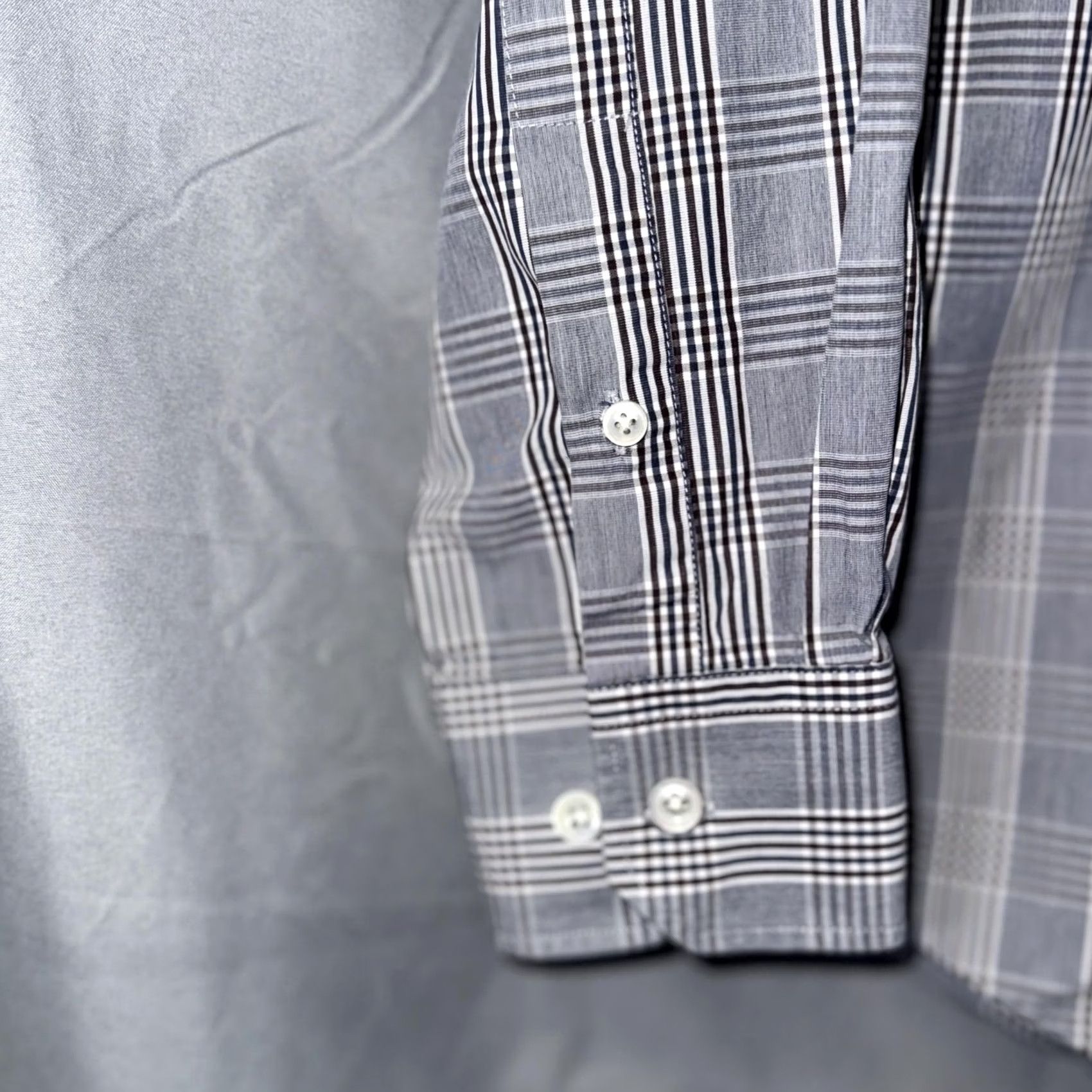 Todd Snyder Todd Snyder Shirt Mens 16.5 34/35 Blue Gray Plaid Button Down Long Sleeve L Blue Mens Size US L / EU 52-54 / 3 - 4 Thumbnail