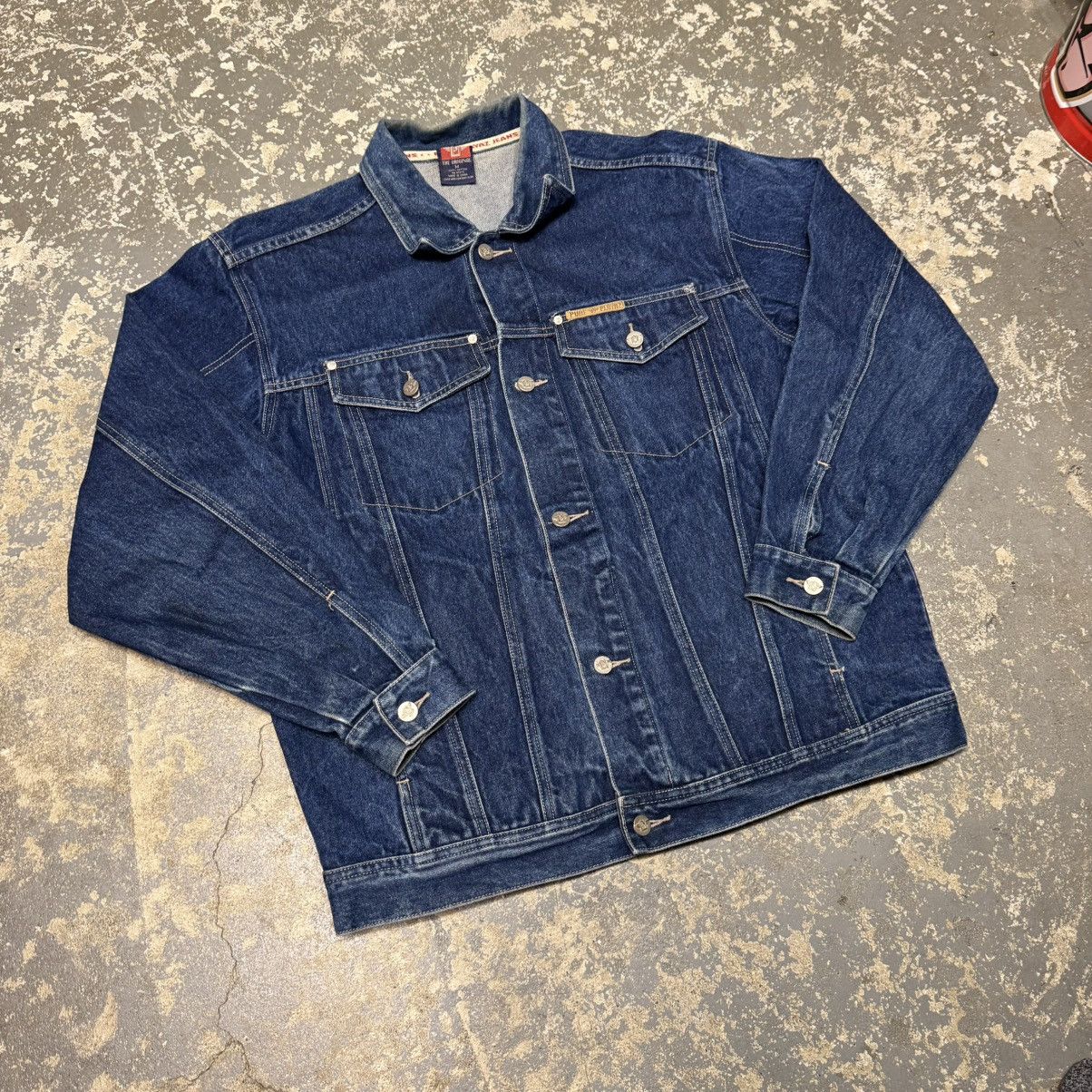 Levi's Vintage Pure Player Y2K Denim Trucker Jacket USA Dark Wash Size US M / EU 48-50 / 2 - 4 Thumbnail