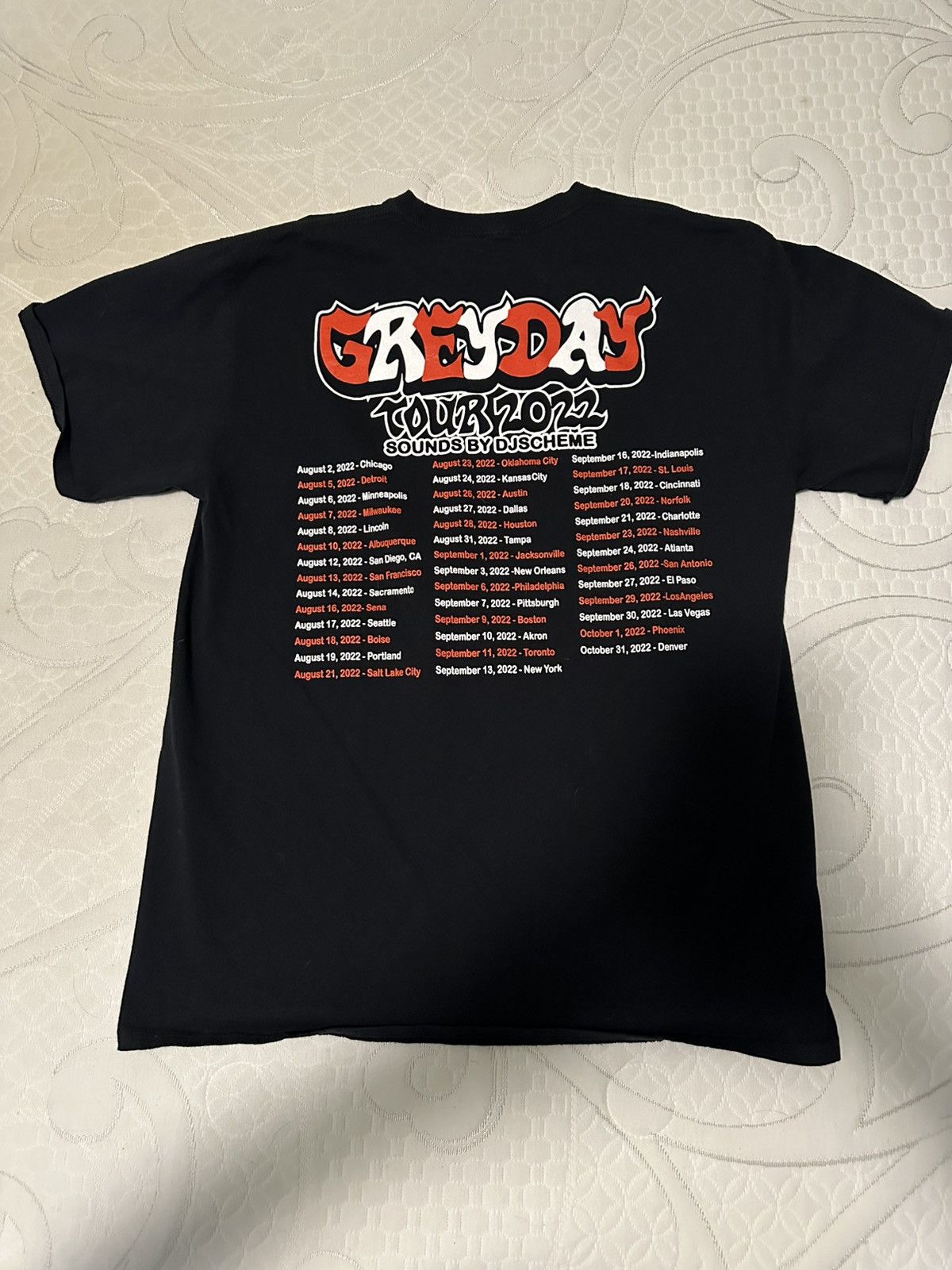 Band Tees × G59 Records Grey Day Tour 2022 Suicideboys X DJ Scheme T-Shirt Large Size US L / EU 52-54 / 3 - 2 Thumbnail