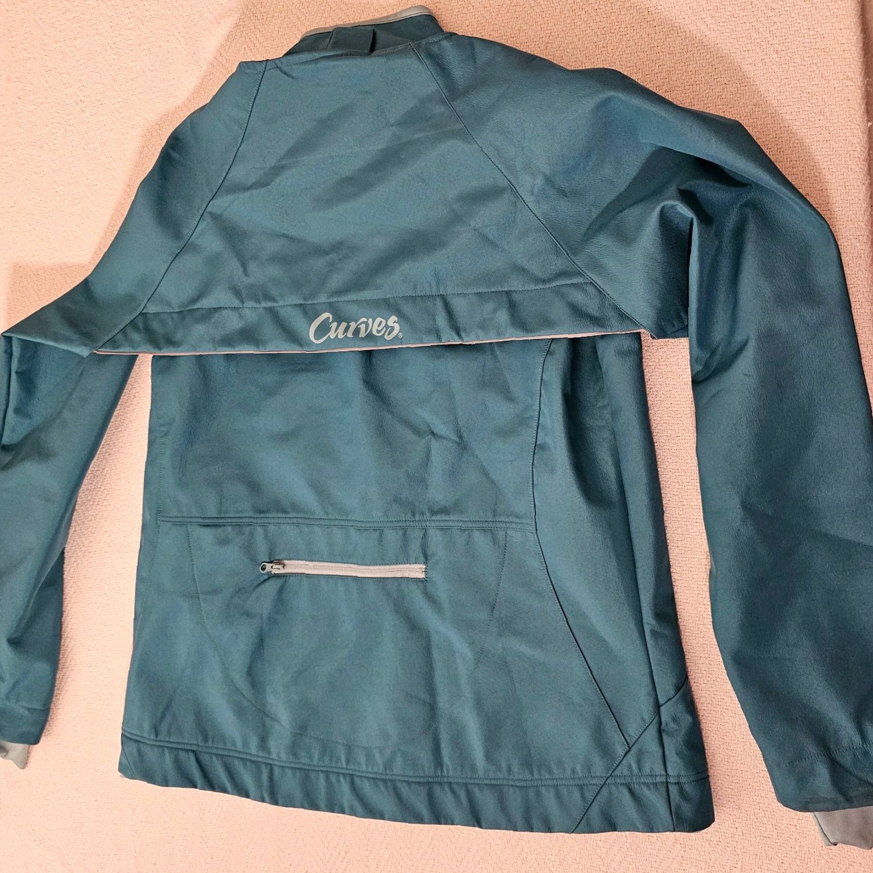 Altea Curves Jacket Size Large Teal Reflective Trim Lightweight Zip Vented Pockets Size M / US 6-8 / IT 42-44 - 7 Thumbnail