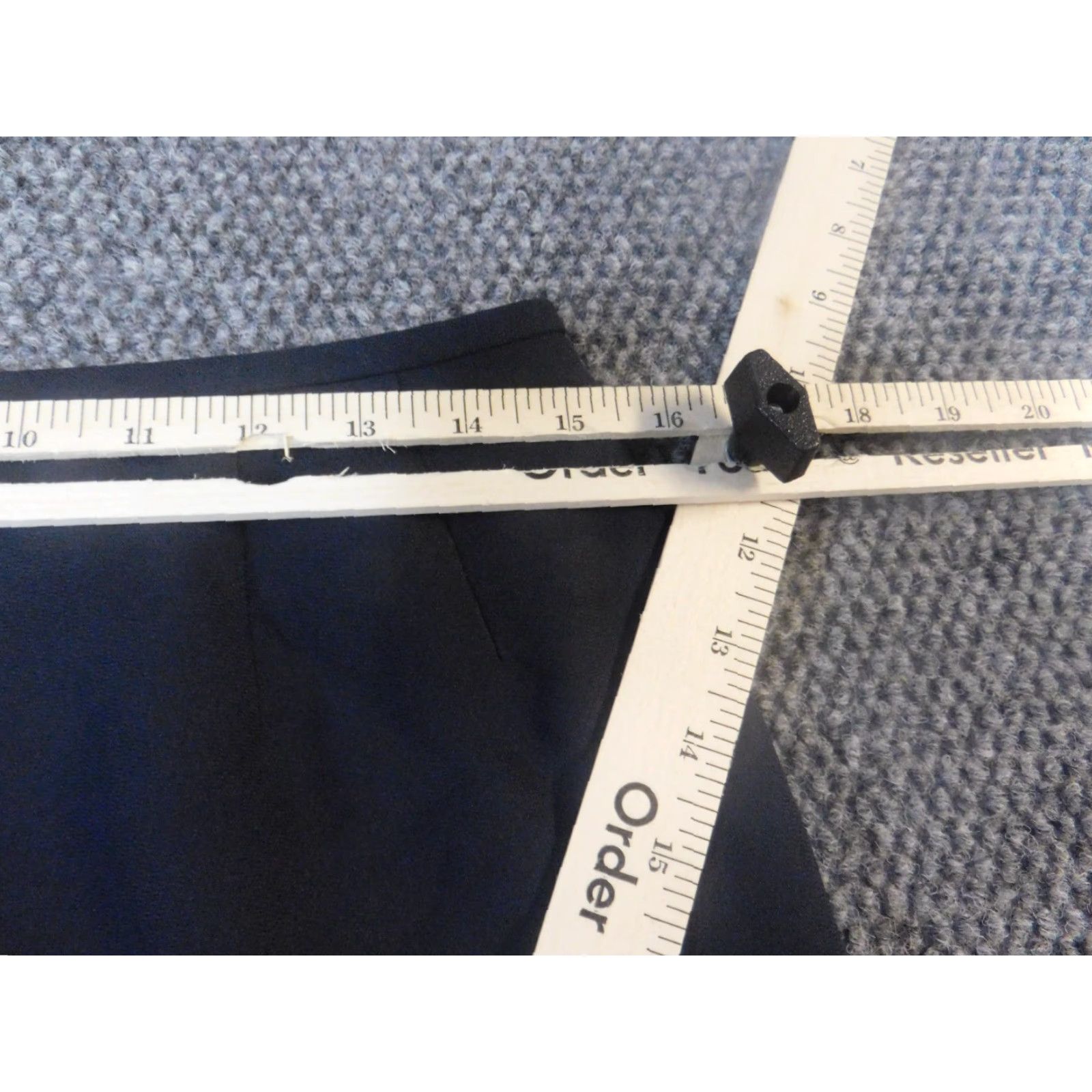 Preston & York Preston & York Womens Skirt 12 A-line Knee Length Blue Knit Cotton Zipper Size 34" / US 12 / IT 48 - 5 Thumbnail