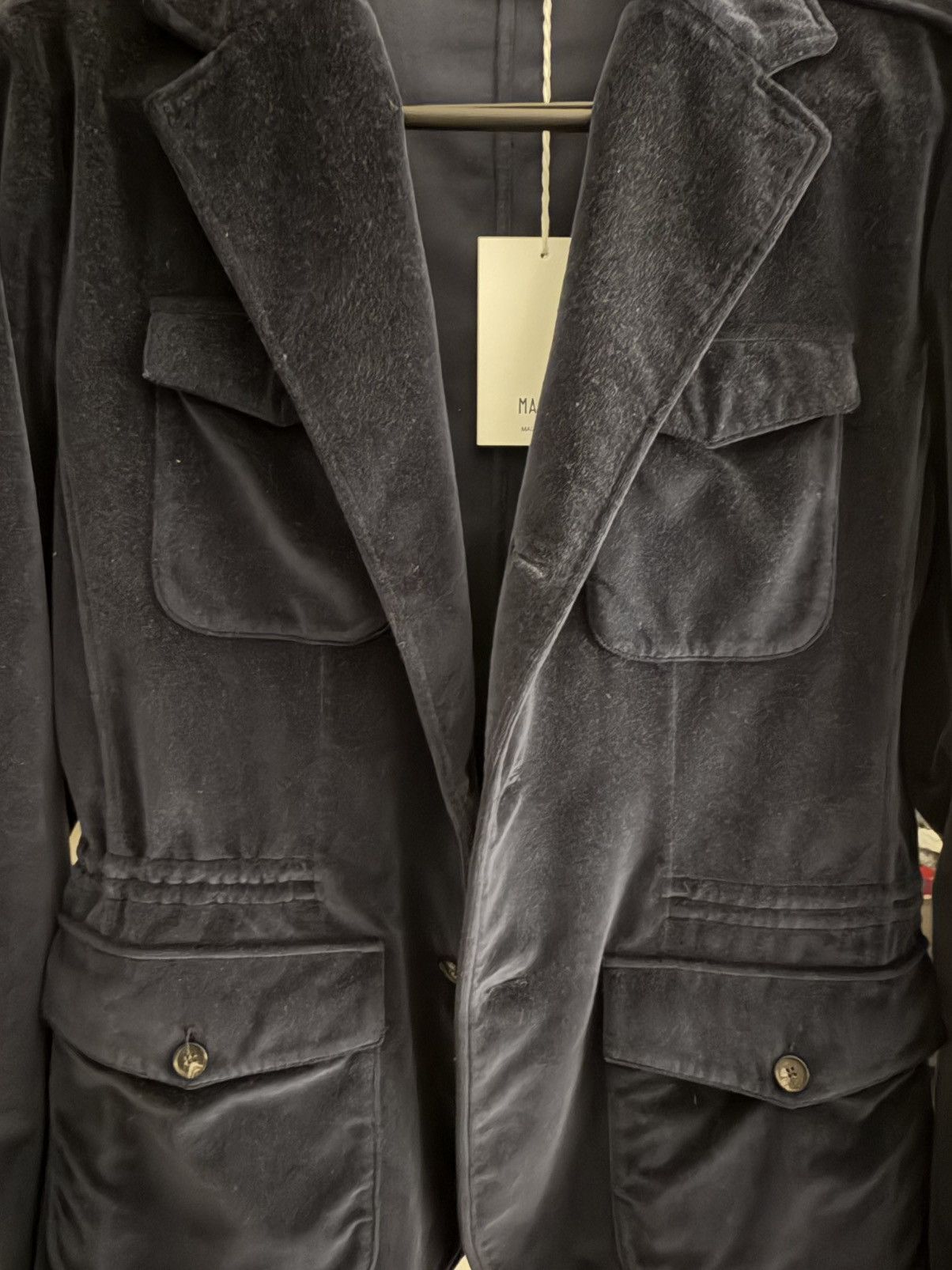 Other MANTO Men's Navy Velvet Jacket Sz 50 IT / M US - NWT - MINT Size US M / EU 48-50 / 2 - 2 Thumbnail