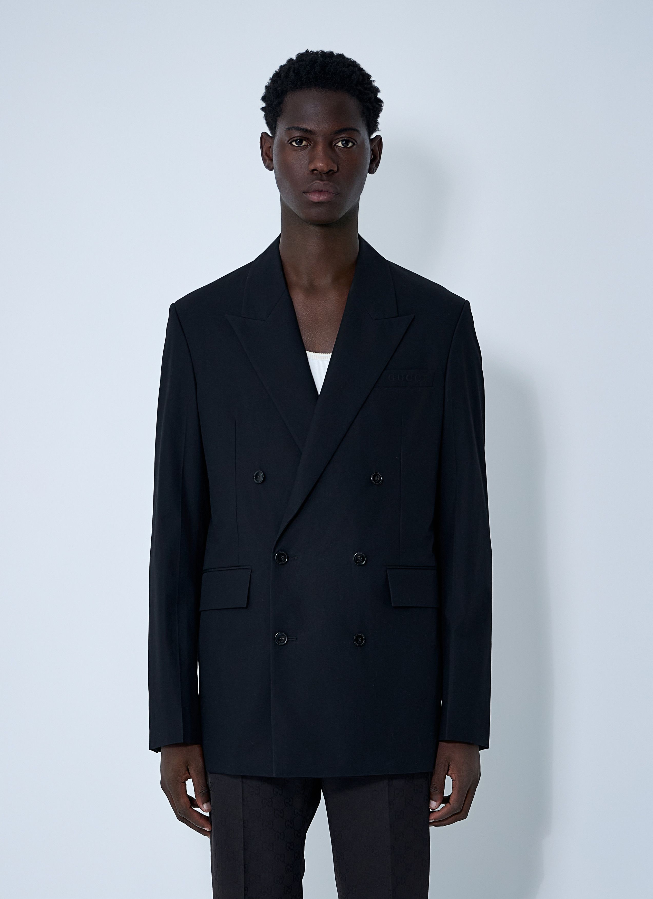 Gucci Double-Breasted Blazer Size US L / EU 52-54 / 3 - 1 Thumbnail