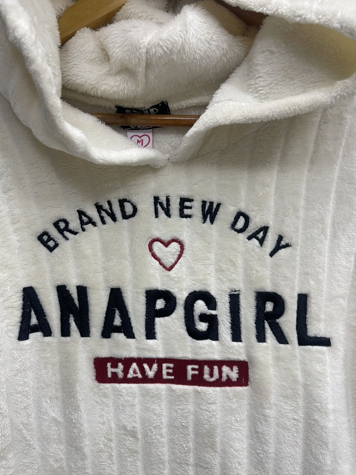 Japanese Brand ANAP GiRL Fluffy Fleece Hoodie Dress / Tunic Size S / US 4 / IT 40 - 2 Thumbnail