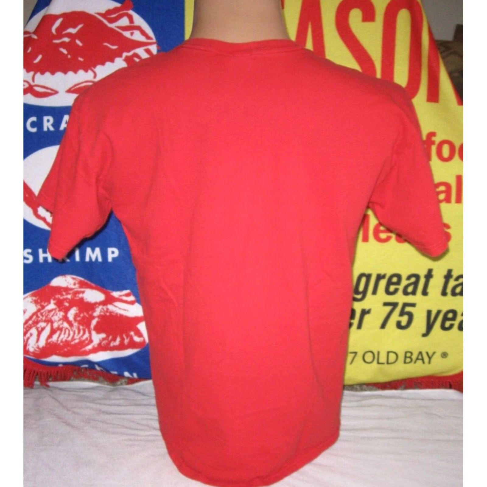 Gildan VINTAGE Hofbrauhaus Restaurant & Pub vtg T Shirt Men's LRG Red Gildan Cotton Graphic Print Beer City Music Patriotic 90s Mens Size US L / EU 52-54 / 3 - 4 Thumbnail