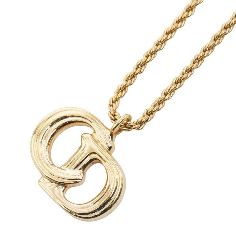 Dior Dior CD Logo Necklace Metal Necklace DUTY FREE for USA