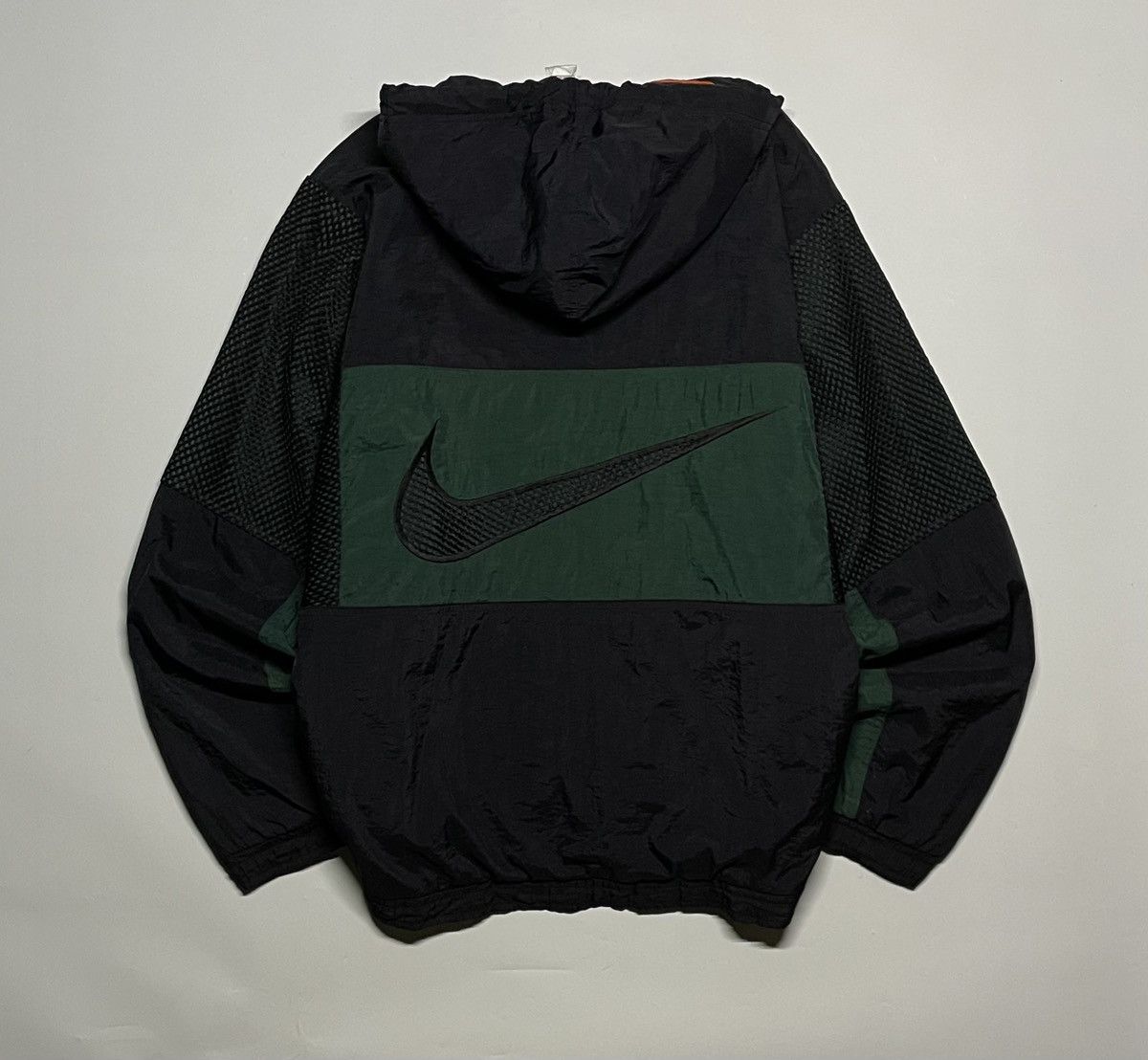Nike × Vintage Nike Air 90s Hooded Lightweight Winter Swoosh puffer Jacket Size US XL / EU 56 / 4 - 1 Thumbnail