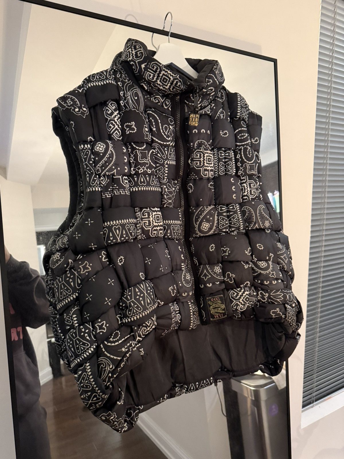 Kapital KAPITAL REVERSIBLE PADDED VEST IN BLACK KEEL NYLON Size US XL / EU 56 / 4 - 2 Thumbnail