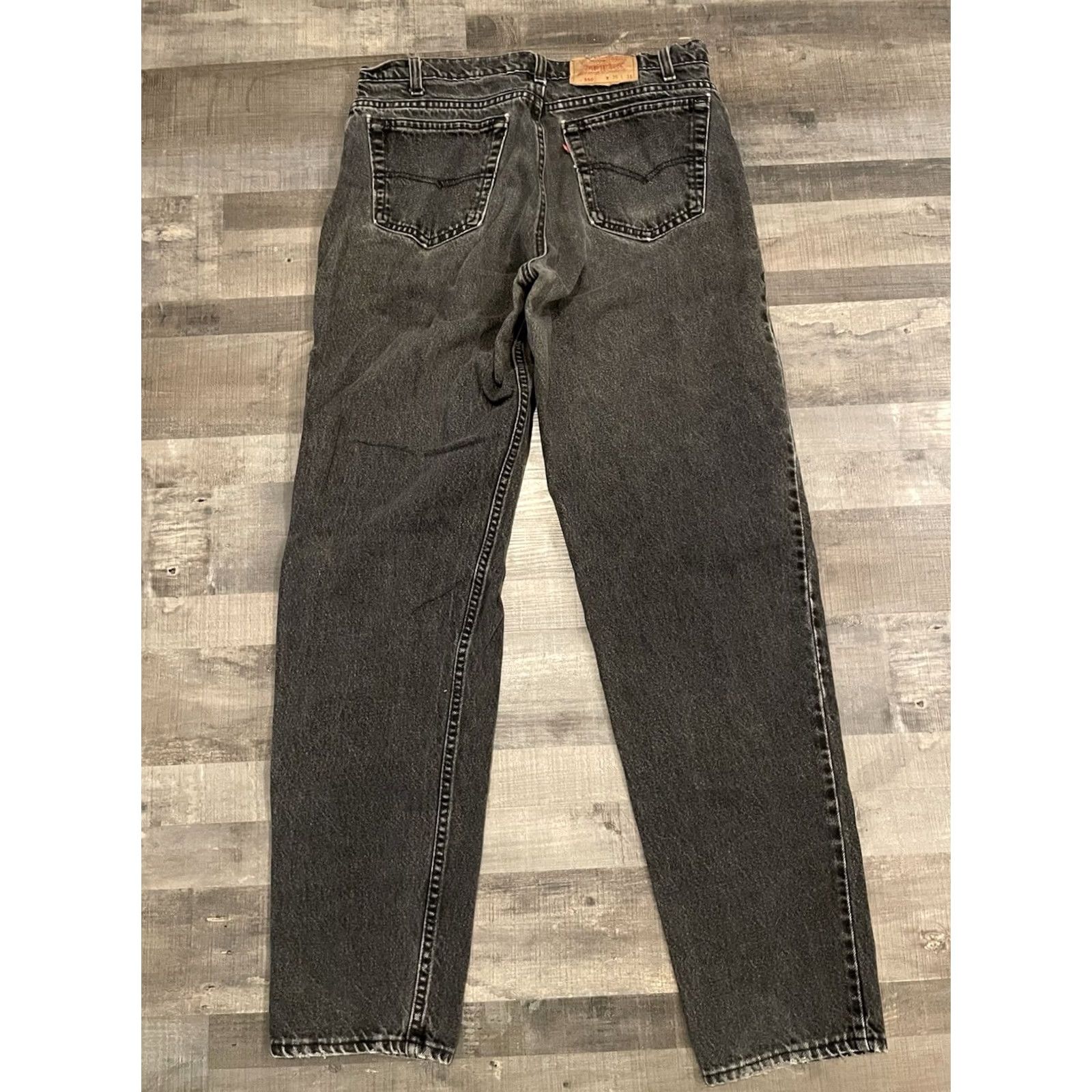 Levi's Levi's 550 Jeans Black 34x34 Regular Mens Relaxed Fit 90s Vintage style Denim Relaxed 5-Pocket 34 Inseam Levis 500 Series Mexico Vintage: No Size US 34 / EU 50 - 3 Thumbnail