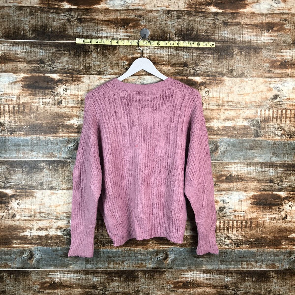 Japanese Brand Natural Beauty Basic Pink Cardigan Knitwear #A1961 Size US M / EU 48-50 / 2 - 12 Thumbnail