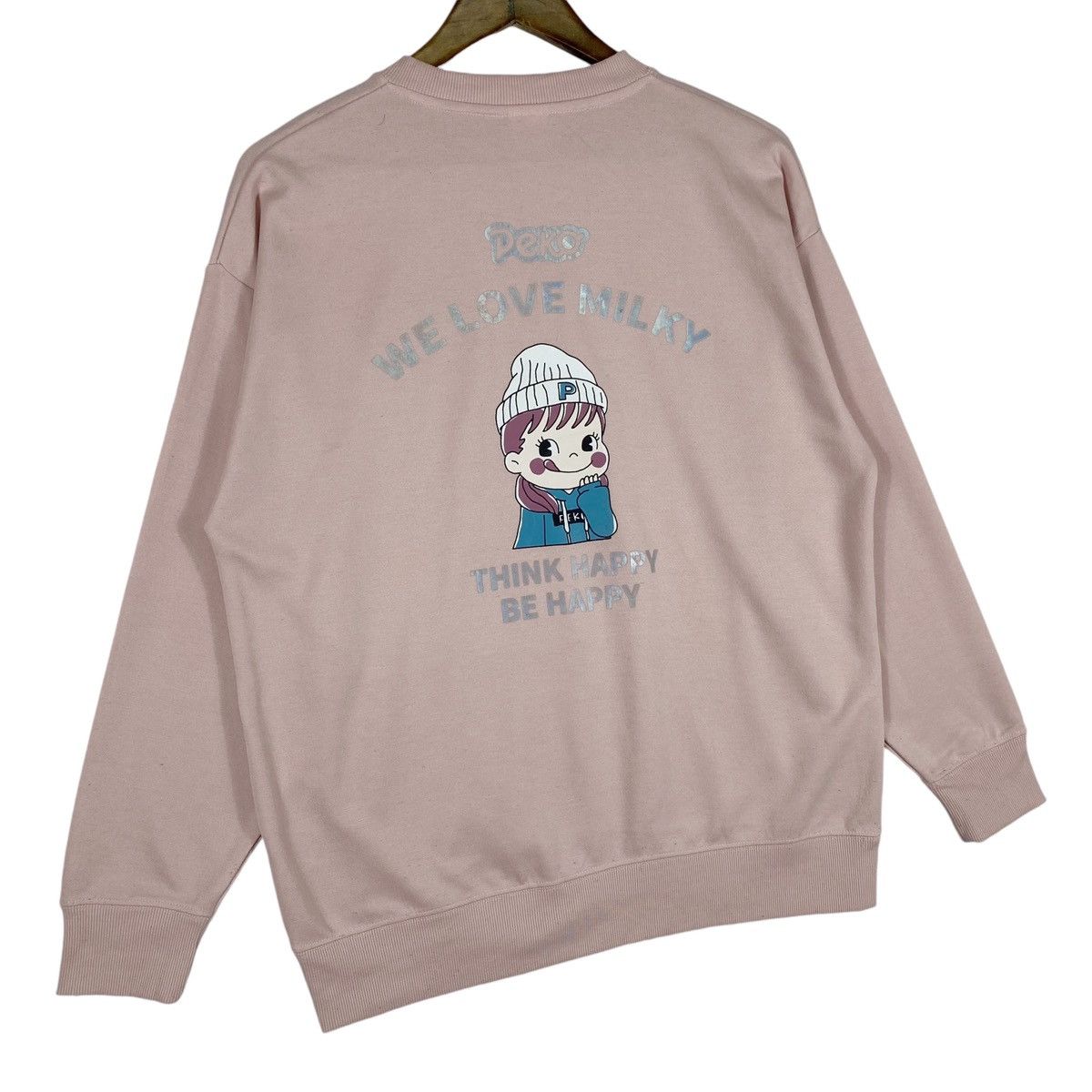 Vintage Vintage Peko Milky Sweatshirt Crewneck Pink Pullover Jumper Size M / US 6-8 / IT 42-44 - 4 Thumbnail