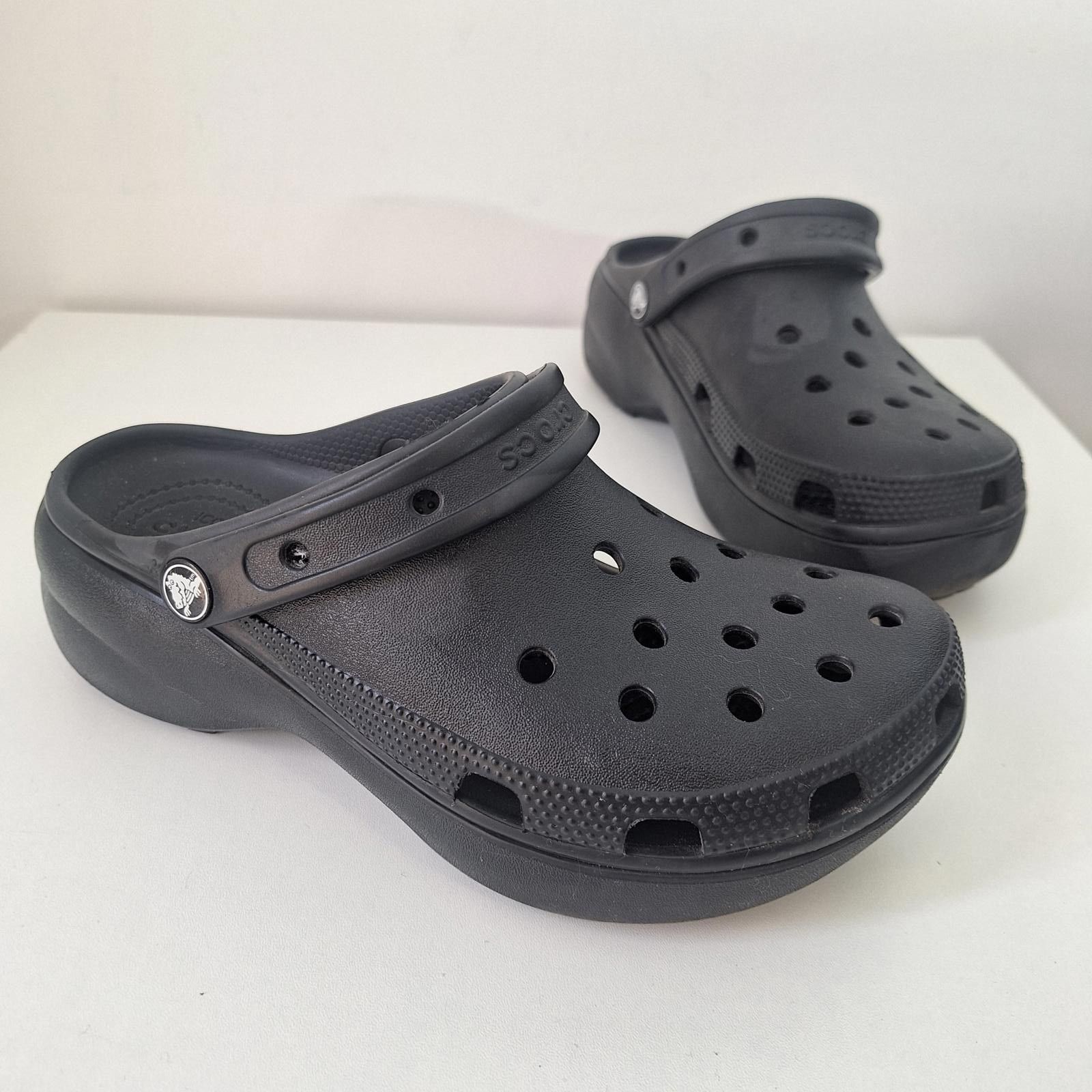 CLOSED CROCS Classic Platform Slip on CLogs women size 9 like new Size US 10 / IT 40 - 3 Thumbnail