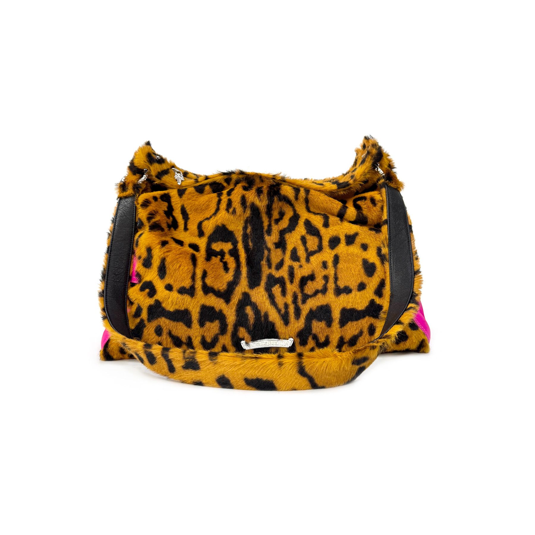Chrome Hearts Chrome Hearts Leopard Pony Hair Silver Cross Lyon Bag Size ONE SIZE - 2 Thumbnail