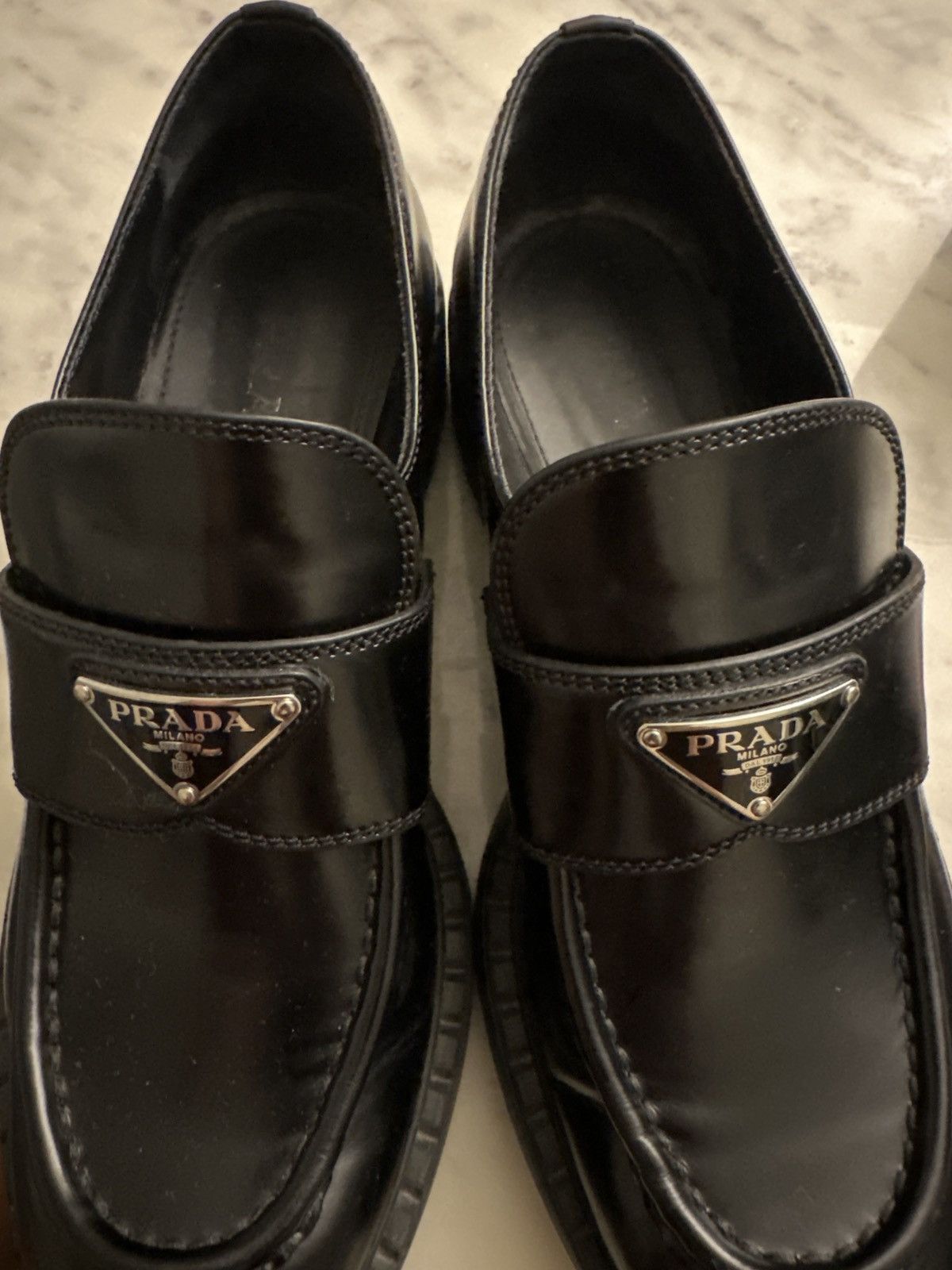 Prada Prada brushed leather loafers Size US 9.5 / IT 39.5 - 13 Thumbnail