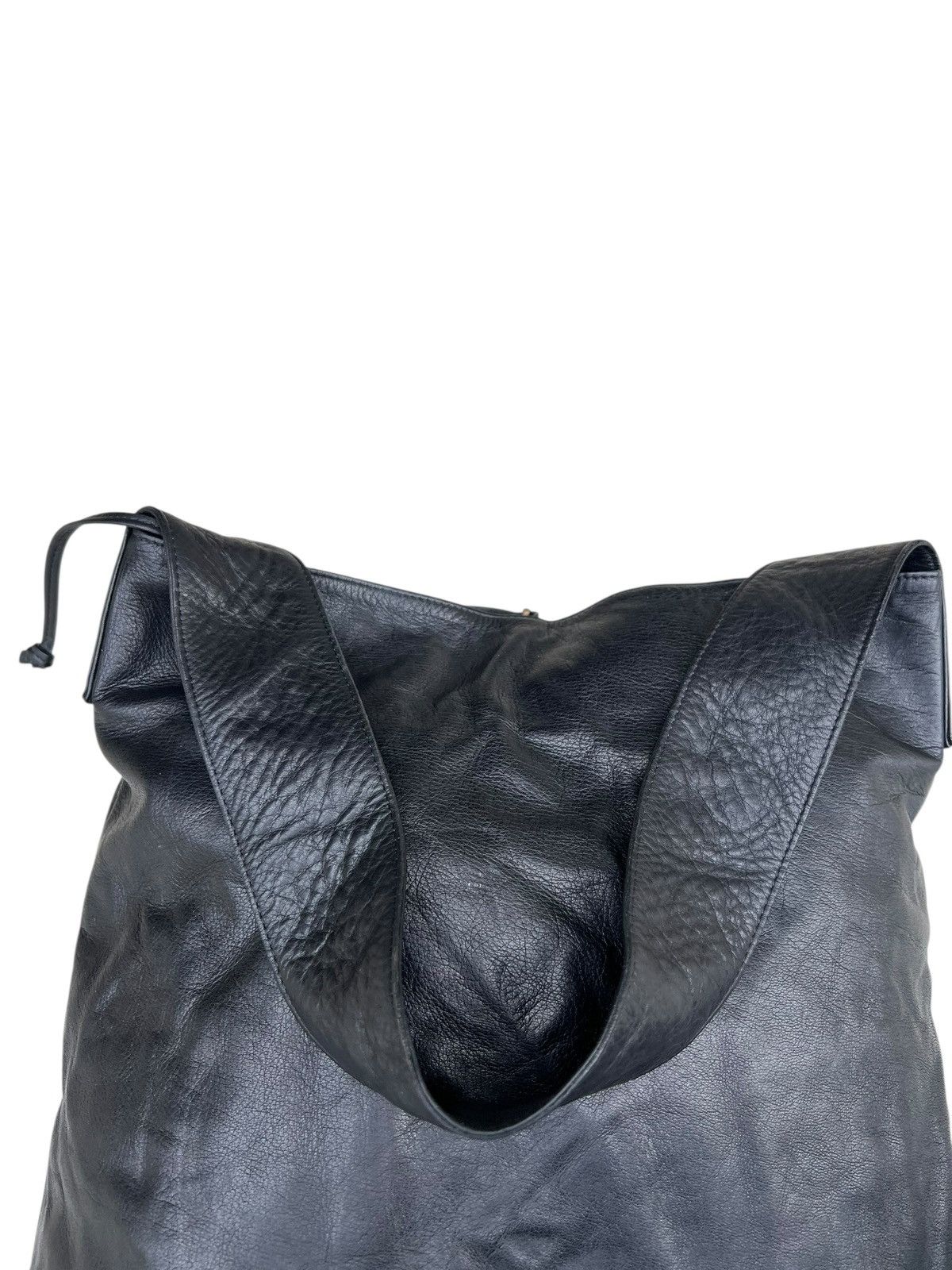 Leather B. Stuff Japan Nappa Black Leather Shoulder Bag Size ONE SIZE - 13 Thumbnail