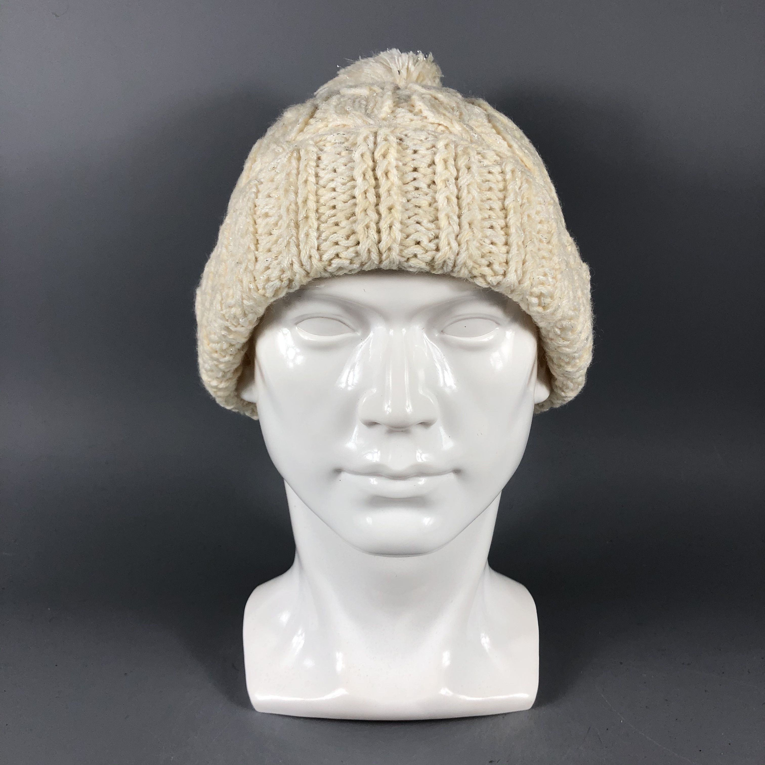 Vintage Vintage Knit Crochet Beanie Snow Hat Snow Cap -D854 Size ONE SIZE - 5 Thumbnail