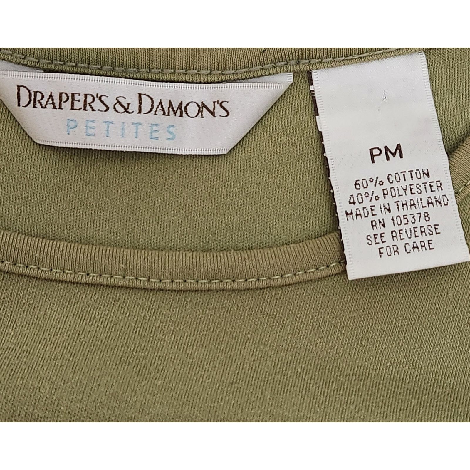 Other Draper's & Damon's Green Round Neck Short Sleeve Top PM Soft Size M / US 6-8 / IT 42-44 - 4 Thumbnail