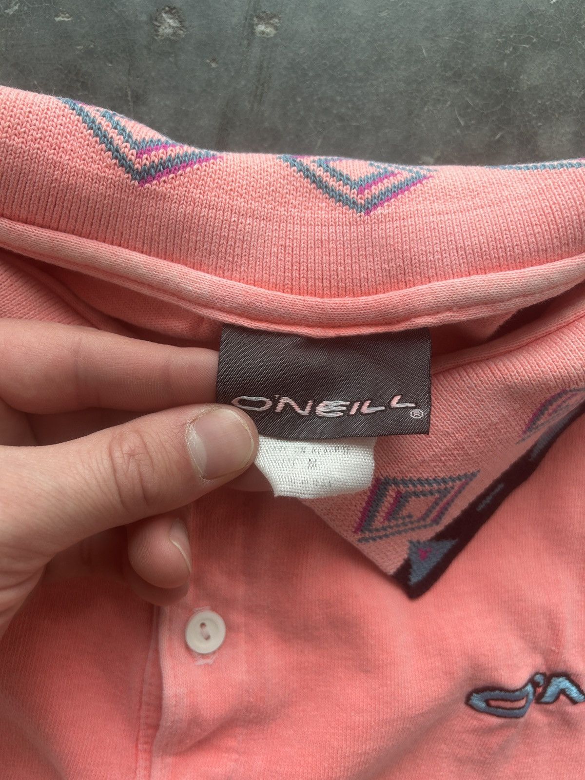 O'Neill × Vintage Vintage 90s O’Neill Surf Polo Shirt Embroidered Logo Size US L / EU 52-54 / 3 - 5 Thumbnail