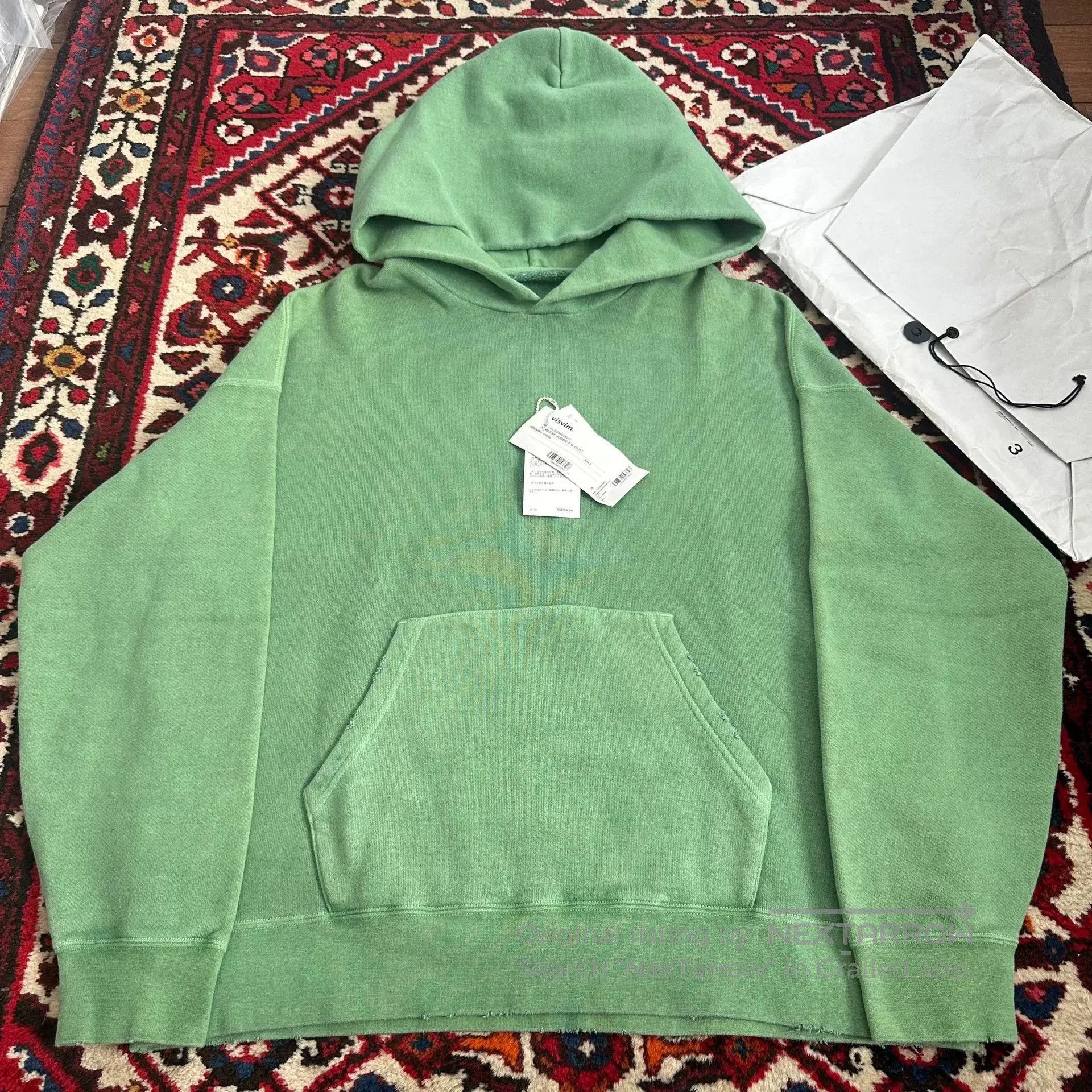 Visvim visvim jumbo hoodie in green color. Size US M / EU 48-50 / 2 - 4 Thumbnail