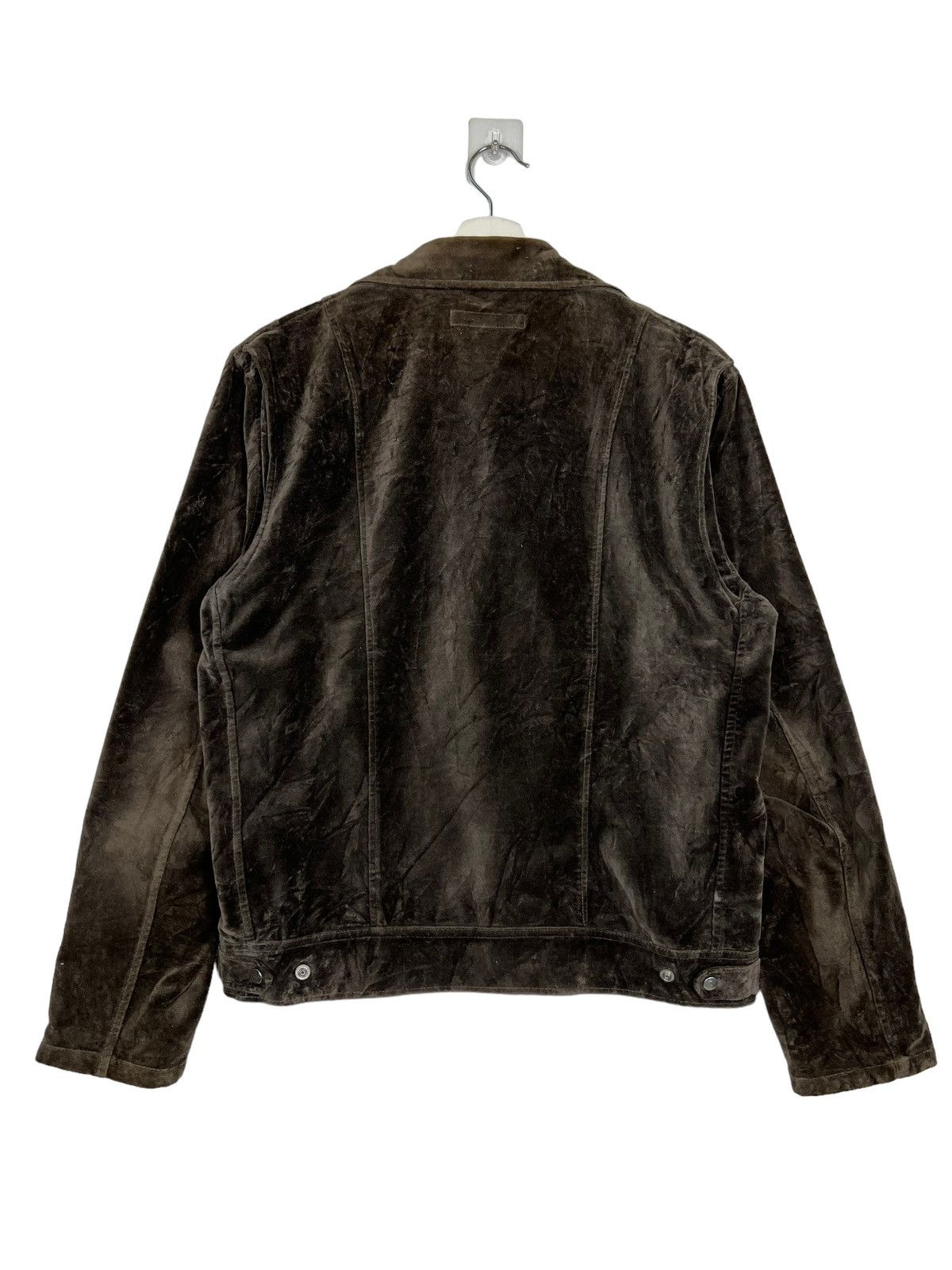 HARE HARE GENUINE PRODUCT VELVET DOUBLE COLAR MOTO RIDER JACKET Size US L / EU 52-54 / 3 - 9 Thumbnail