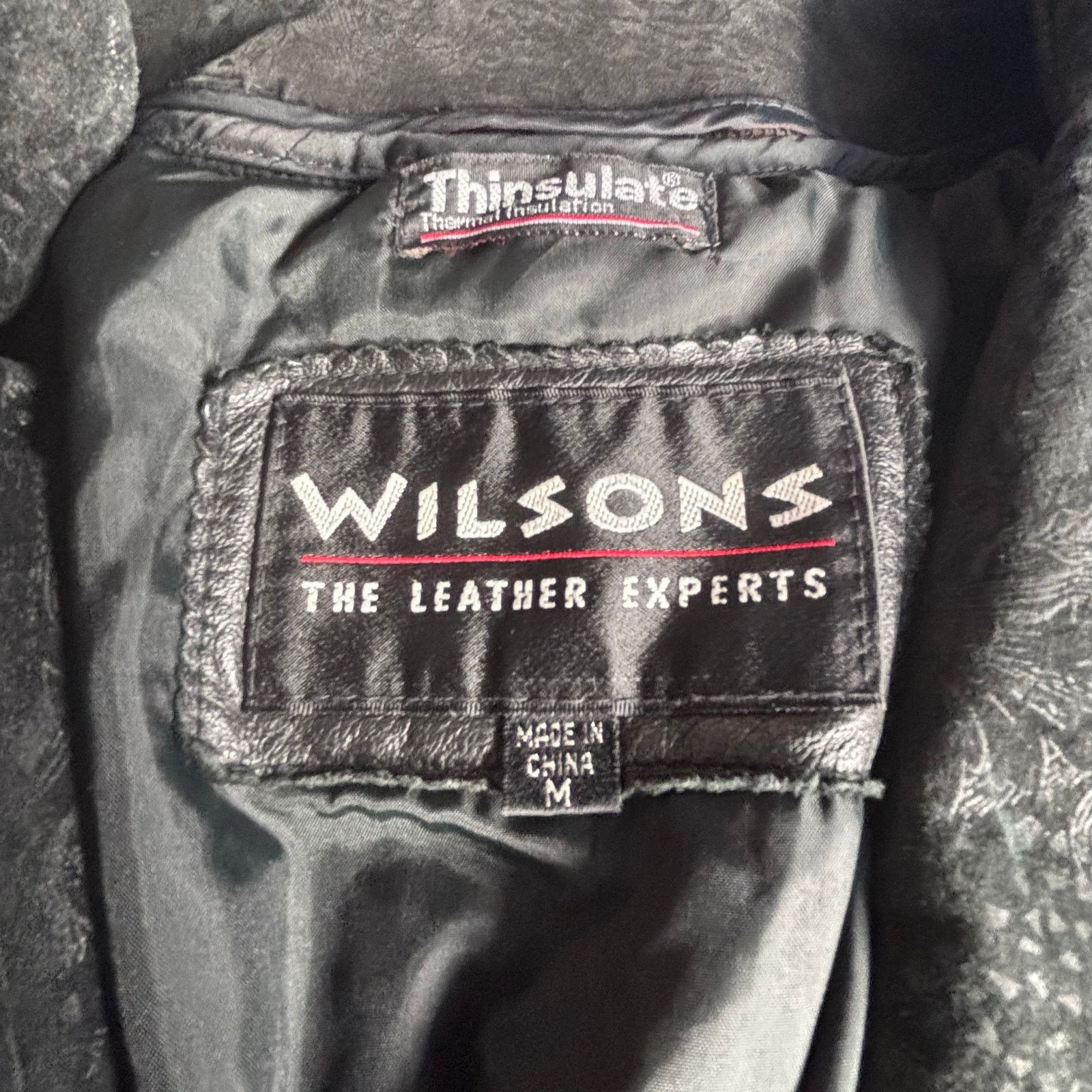 Wilsons Leather Vintage Wilsons Leather Black Long Trench Coat Suede Floral Size M / US 6-8 / IT 42-44 - 14 Thumbnail