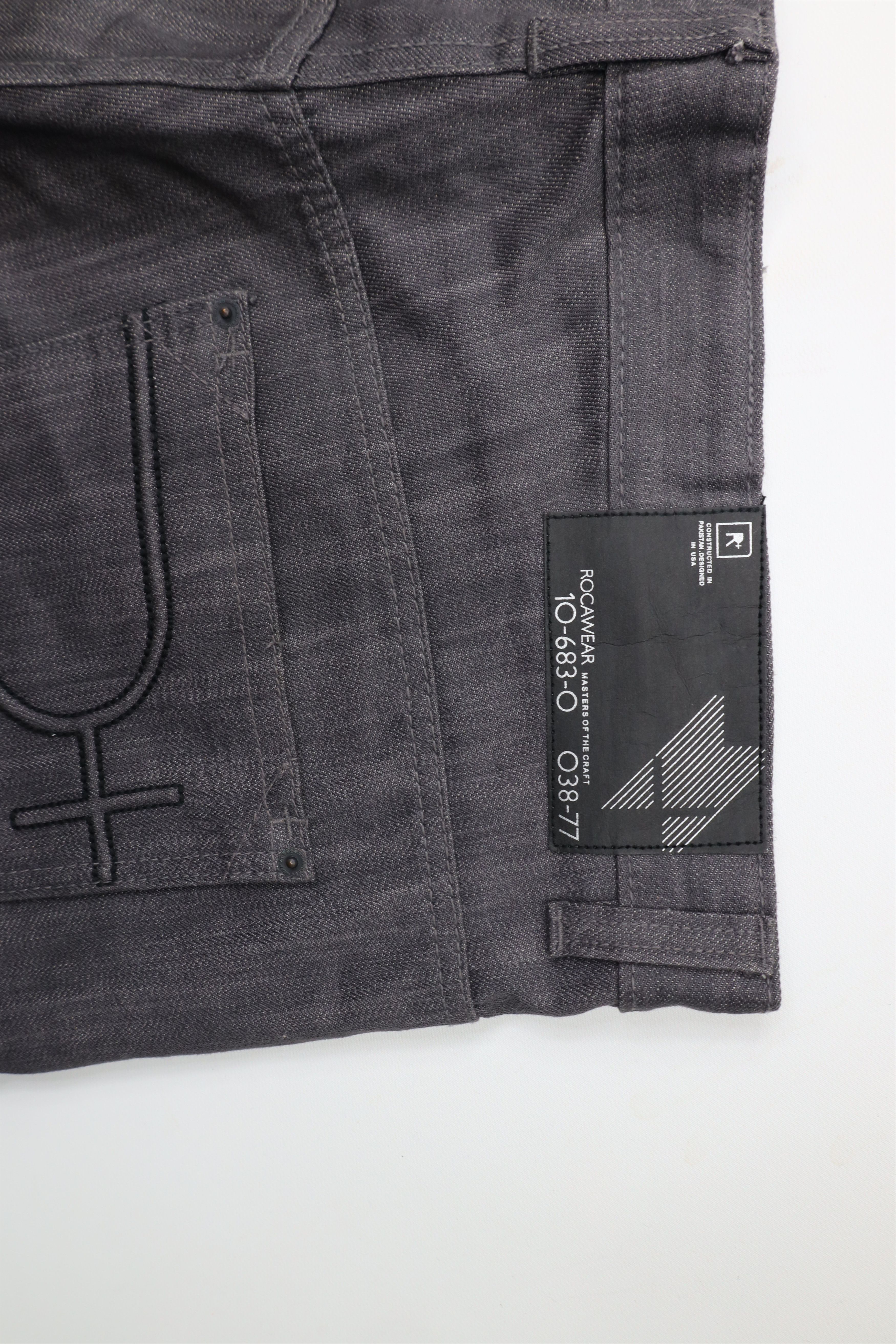 Rocawear × Vintage Vintage Rocawear Fit Wide Leg Denim Jeans Gray Cotton Size US 42 / EU 58 - 13 Thumbnail