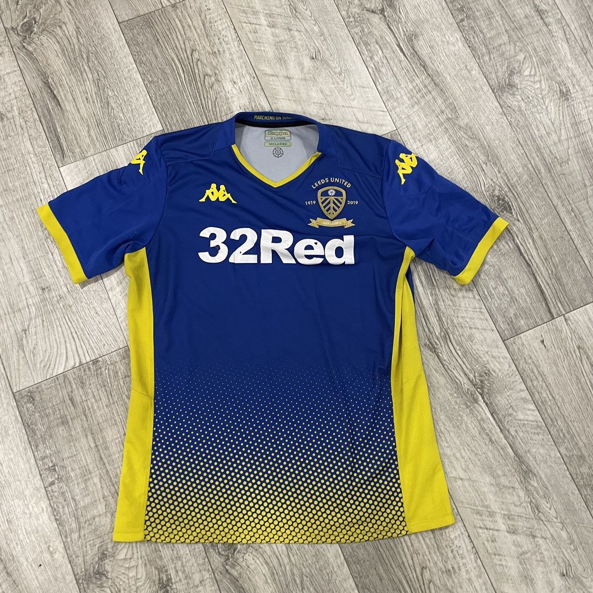 Kappa Kappa leeds united 32 red 100 years clepper jersey tee Size US L / EU 52-54 / 3 - 1 Thumbnail